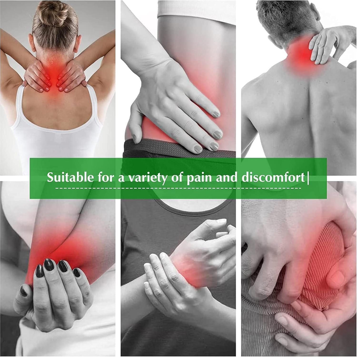 Original Herbal Natural Knee Pain Relief Patches - Plaster for Knee Support & Muscle Pain - Maximum Strength for Temporary Relief Joint Pain Relief - Adhesive Heat Patches Made with Natural Herbs for Wellness (12 Pads) - Medaid International