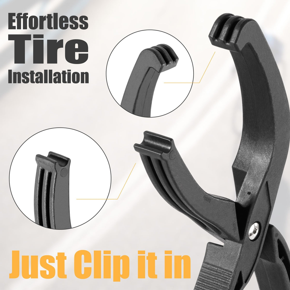 KASTWAVE Bike Tire Lever Tool with Anti-Slip Grip - Easy Install for Stubborn Wire Bead Tires - Durable Cycling Repair Equipment
