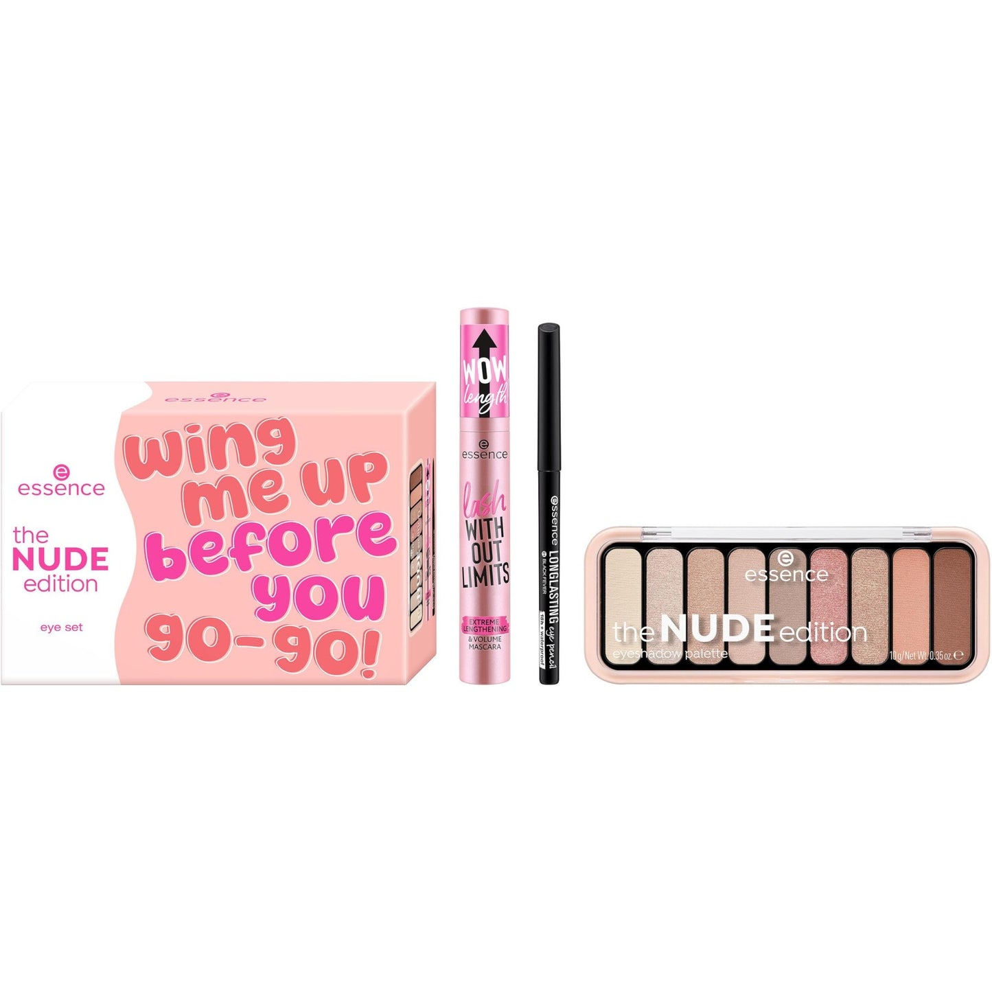 Essence The Nude Edition Eye Set, Glossy, Intensive, Shining