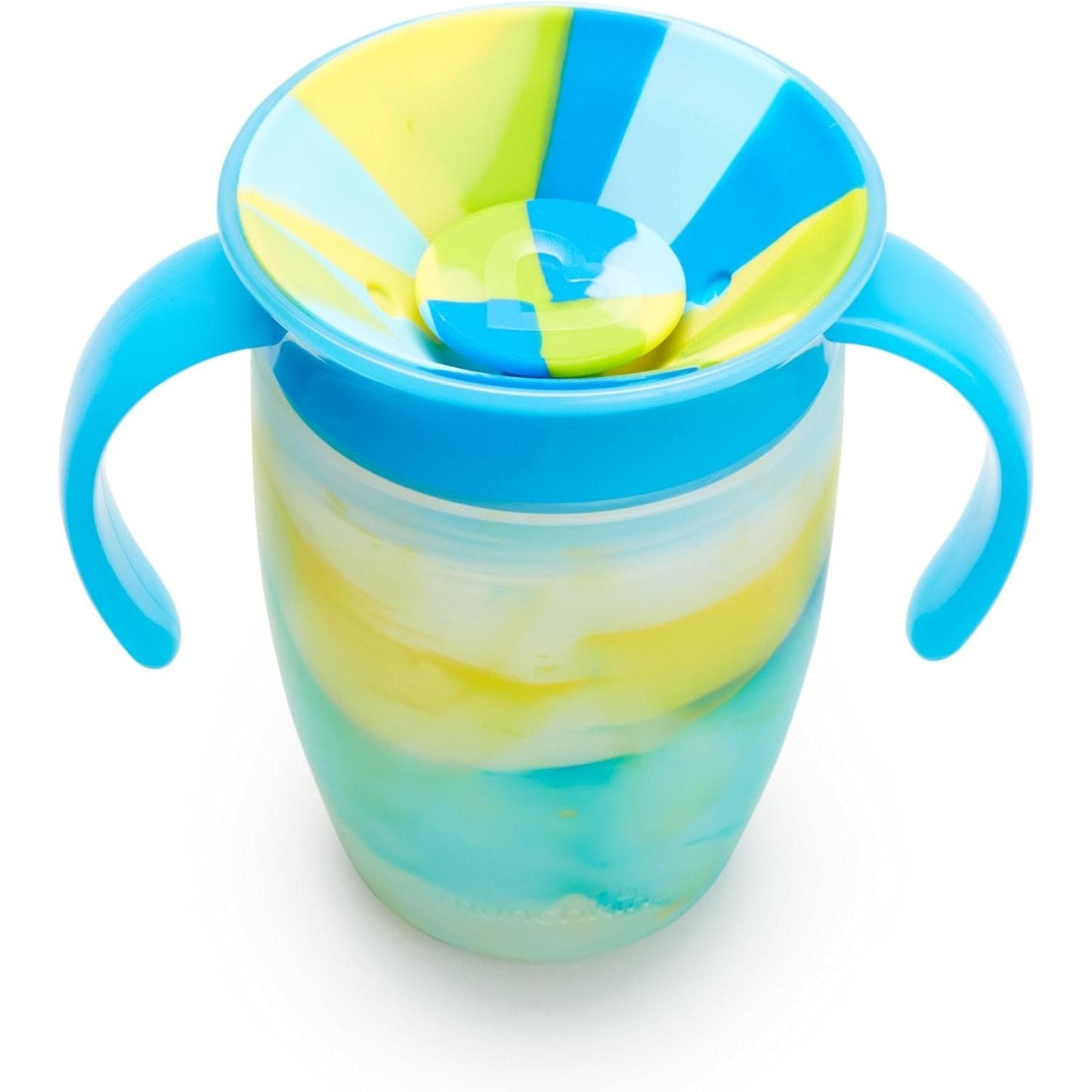 Munchkin Miracle 360 Trainer Sippy Cup with Handles Spill Proof 7 Ounce Tropical Swirl