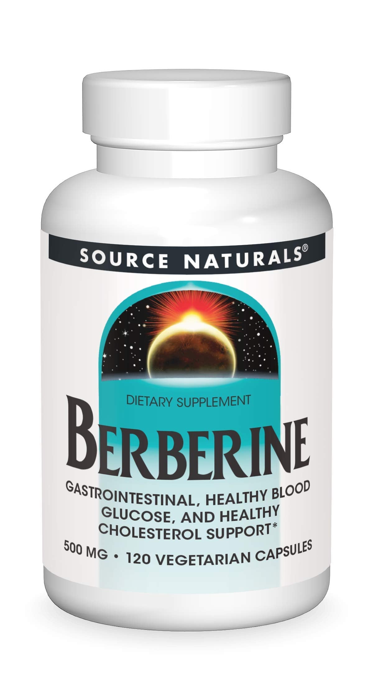 Source Naturals Berberine Vegetable Capsule, for Gastrointestinal Support* - 120 Vegetarian Capsules - Medaid International
