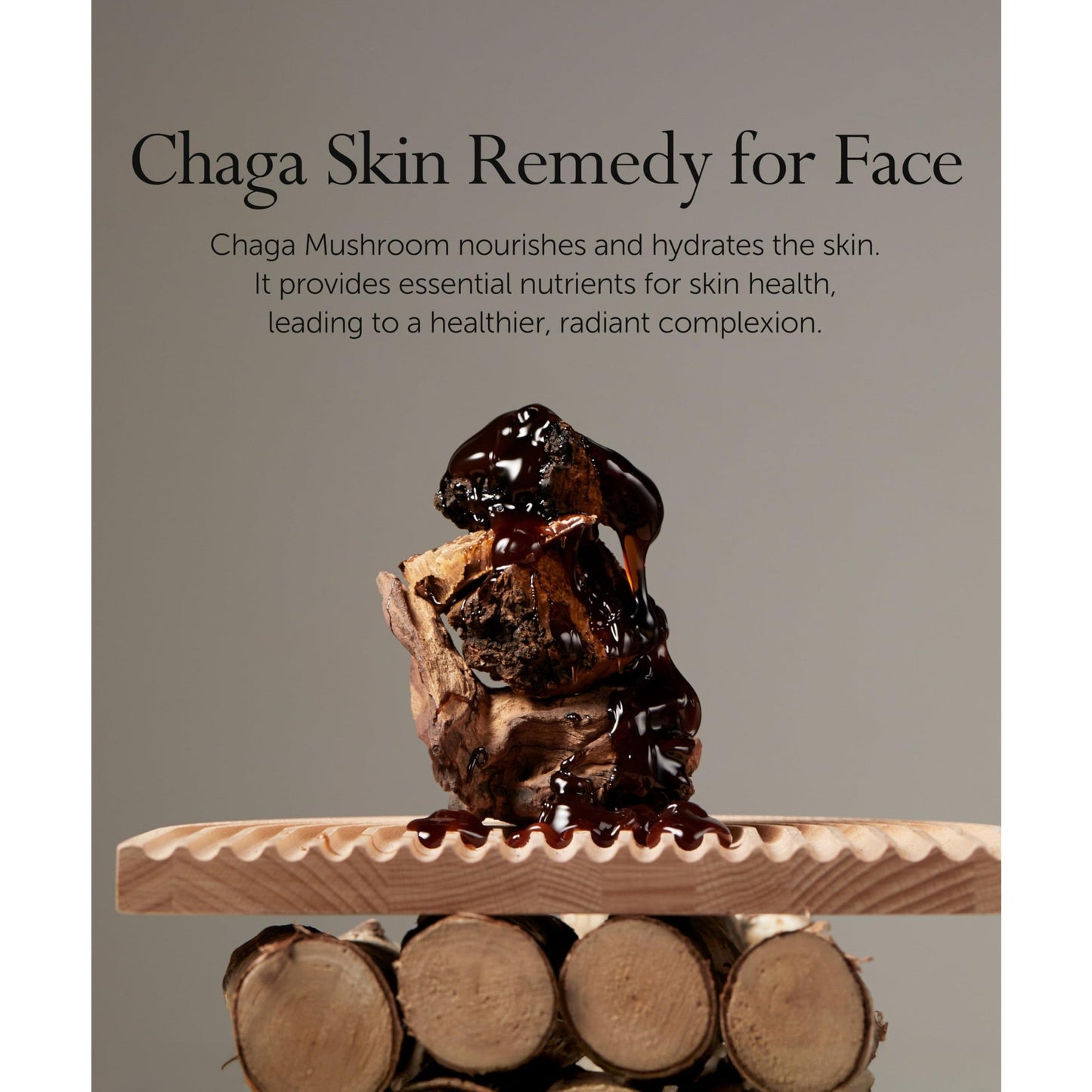 SERUMKIND Chaga Mushroom Serum for Korean Face Skincare - Beta Glucan Extract - Nourishing & Hydrating - Provides Deep Hydration for Extremely Dry Skin - Vegan & Cruelty-Free – 1.01 fl.oz. - Medaid International
