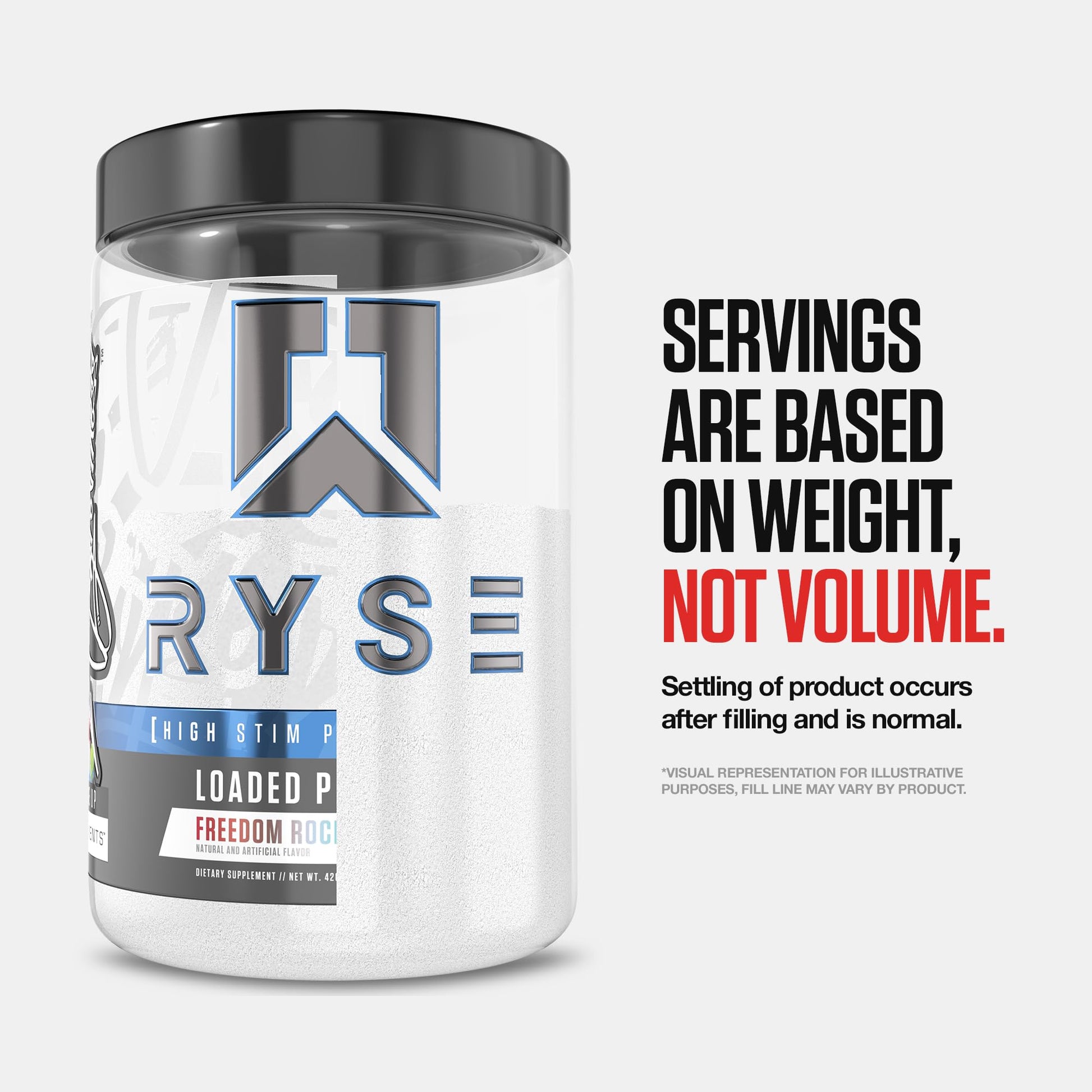 RYSE Loaded Pre Workout Powder - Ring Pop Cherry - Daily Pre-Workout for Men & Women with 325mg Caffeine, Beta Alanine, and Citrulline for Pump, Focus, and Energy - 30 Servings - Medaid International