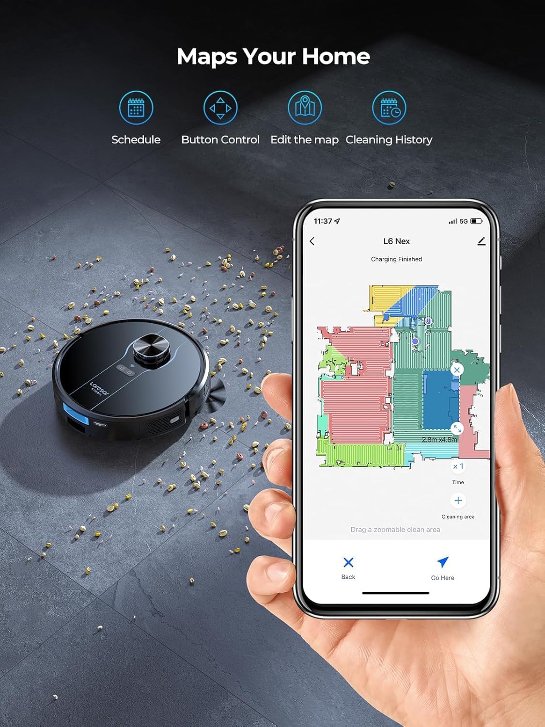 laresar L6 Nex robot vacuum cleaner