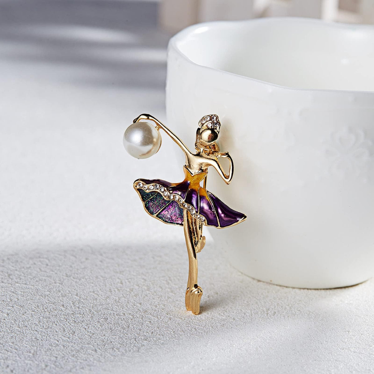 TERRIFI Ballet Dancer Brooch Pins, Cute Pins for Backpacks, Angel Wings Brooch, Fashion Jewelry for Any Special Occasions 6 Pcs