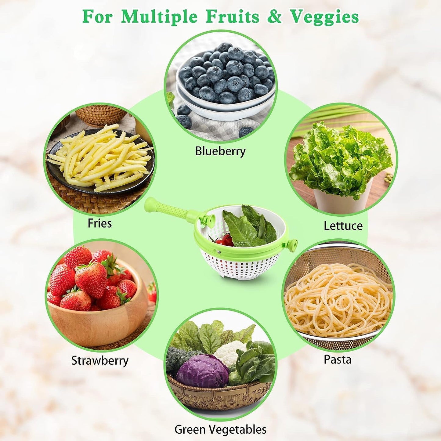 Rotatable Vegetable Washer