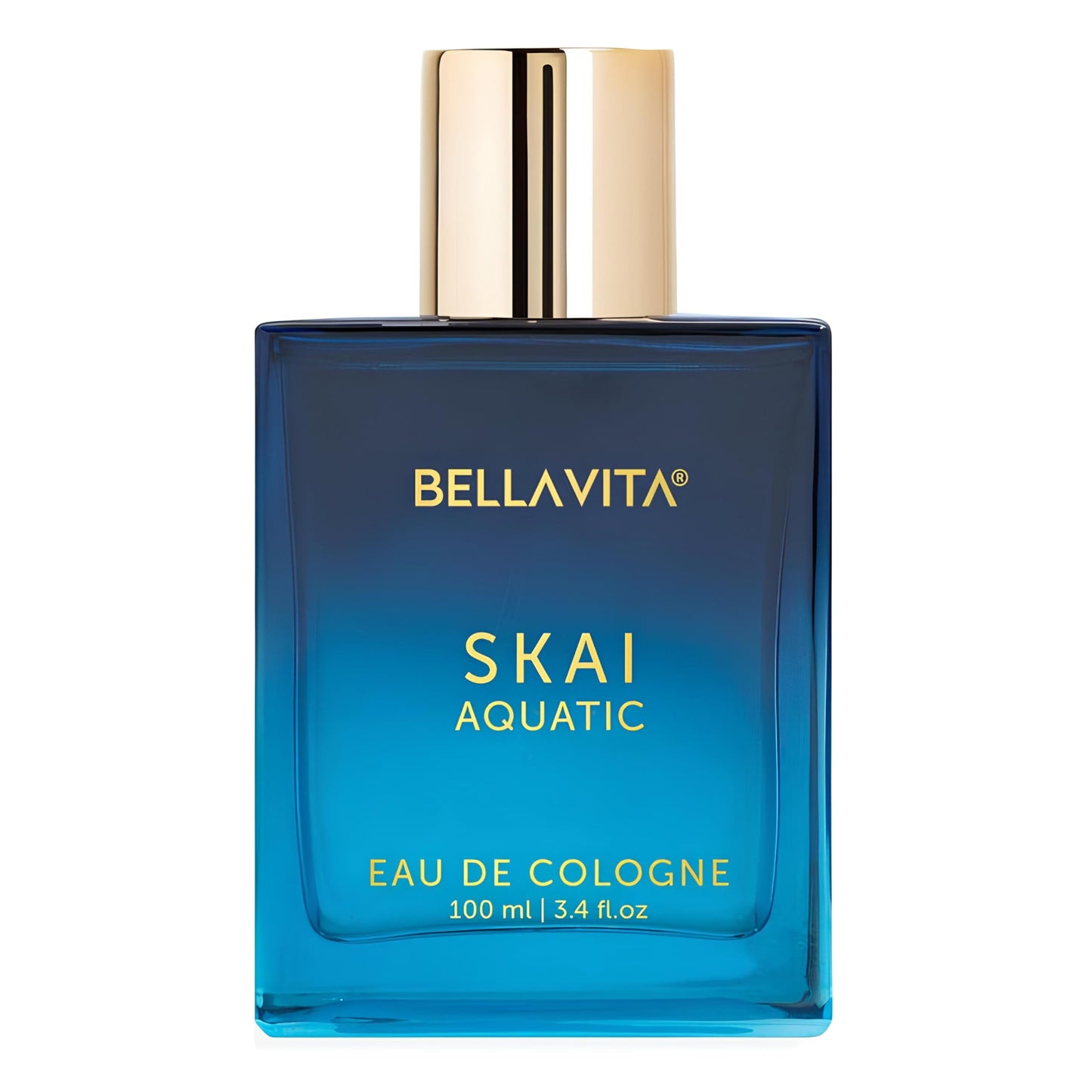 BellaVita Luxury SKAI Aquatic Unisex Cologne (3.48 fl.oz) Gift | Unisex Fresh Cologne Perfume | Long-Lasting Body Mist with Bergamot & Pink Pepper | Clean, Natural & Cruelty-Free Vanilla Perfume - Medaid International