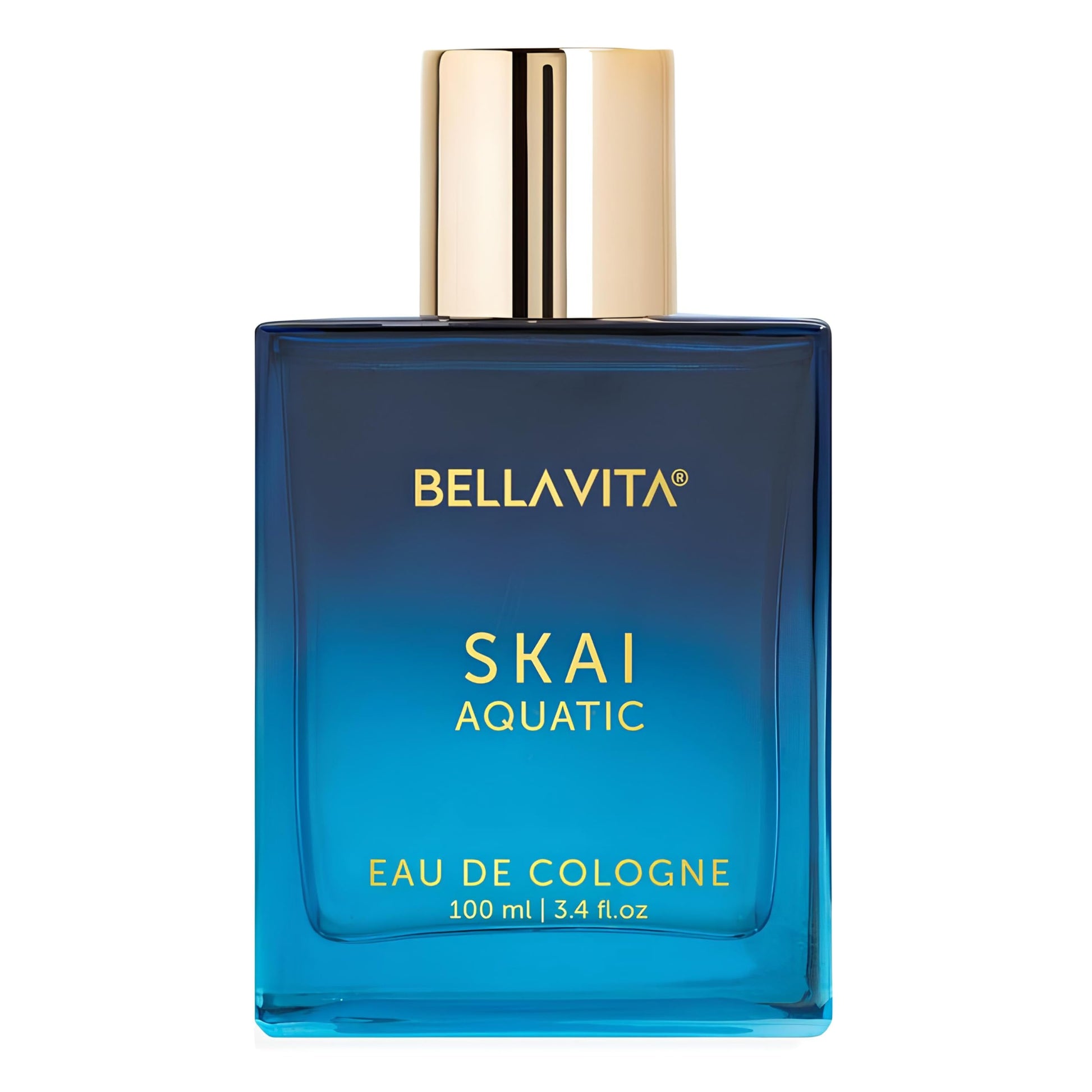 BellaVita Luxury SKAI Aquatic Unisex Cologne (3.48 fl.oz) Gift | Unisex Fresh Cologne Perfume | Long-Lasting Body Mist with Bergamot & Pink Pepper | Clean, Natural & Cruelty-Free Vanilla Perfume - Medaid International