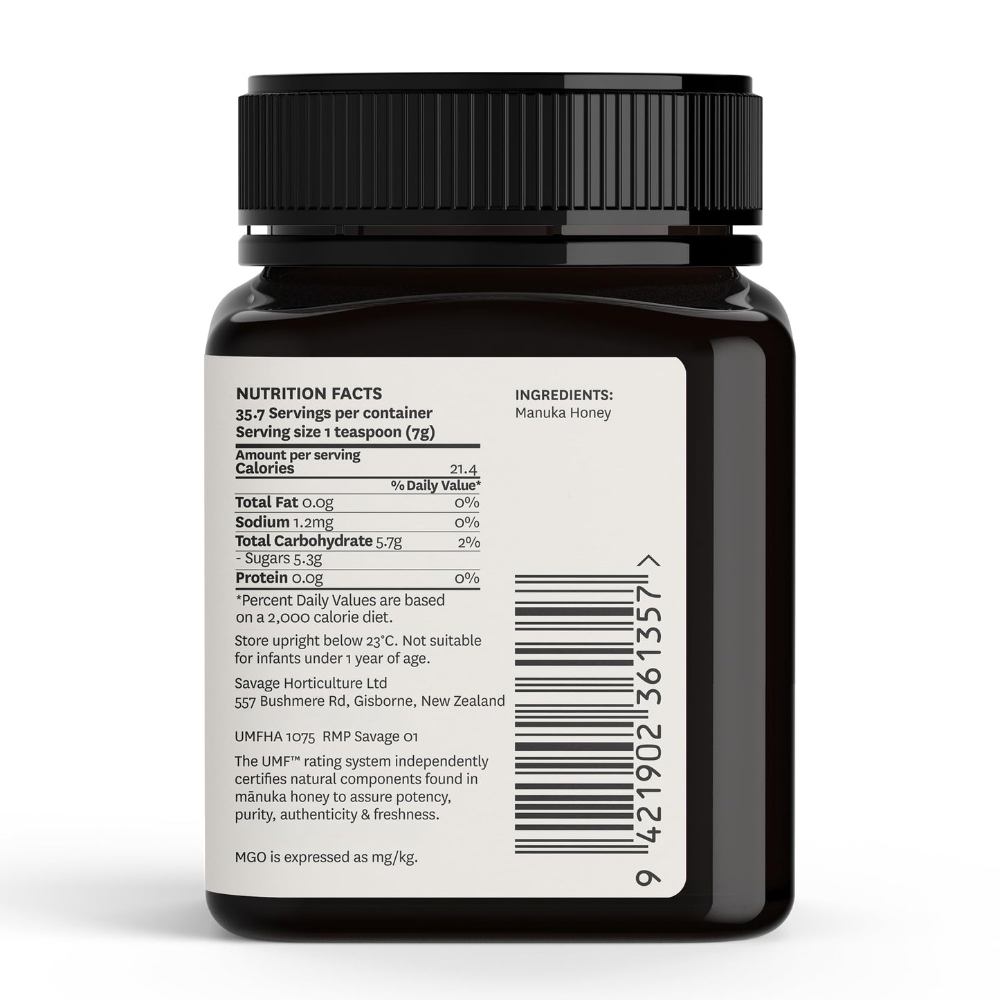 WildCape Manuka Honey Certified UMF 15+/MGO 514+ - 100% Pure, Raw, Unpasteurized, Non-GMO, Made in New Zealand - 8.8 oz (Pack of 1) - Medaid International