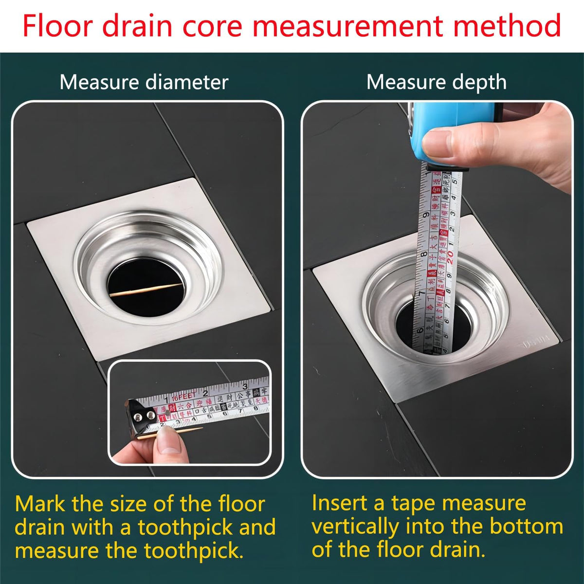 TERRIFI 304 Stainless Steel Odor Proof Floor Drain Core, Sewer Anti-Odor Cover Sealing Ring, Floor Drain Backflow Preventer, Suitable for Kitchen Bathroom(32mm)