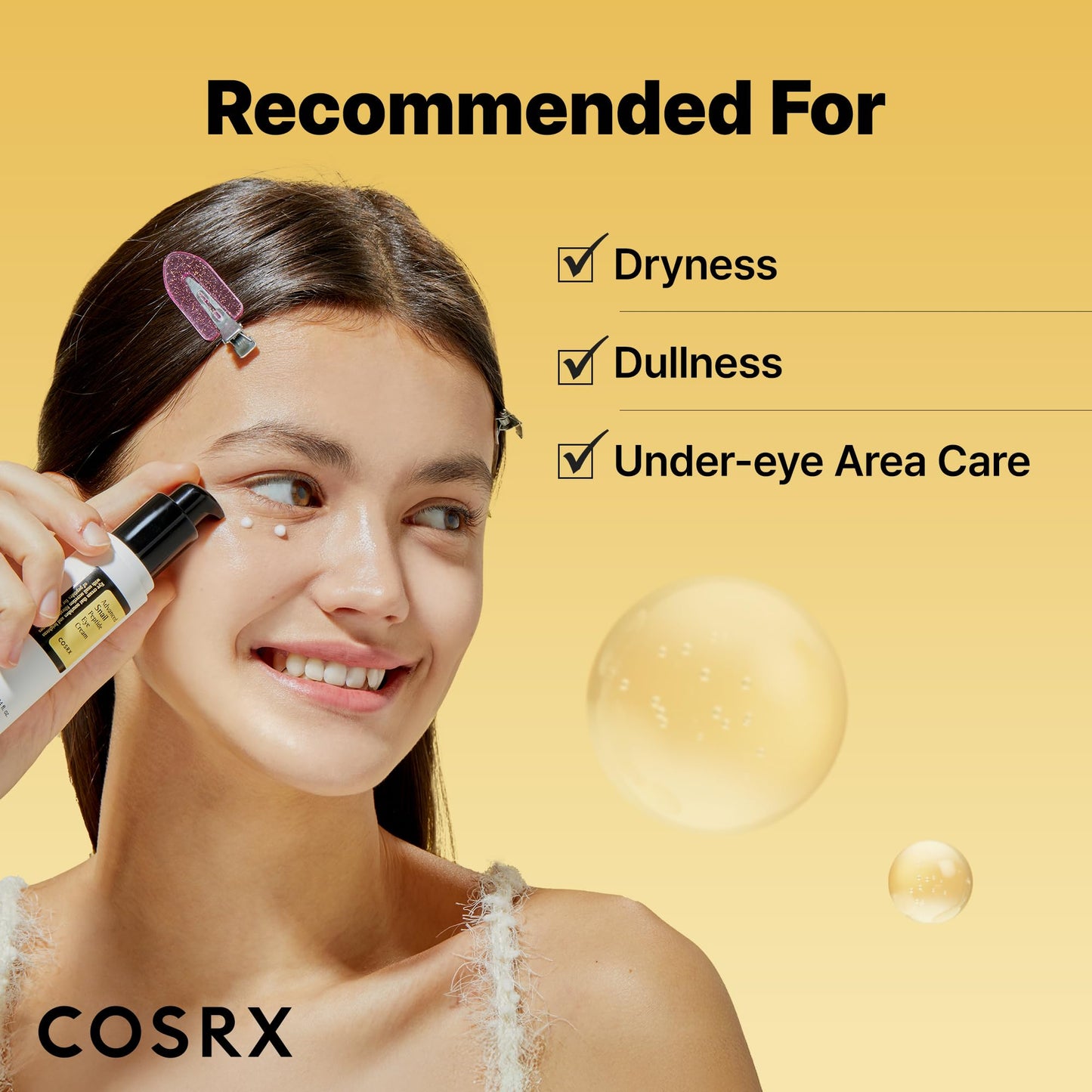 COSRX Snail Mucin Peptide Under Eye Cream, 0.84 fl oz, 73.7% Snail Mucin and Niacinamide, Eye Care, Eye Cream Anti Aging, Dark Circles, Korean Skin Care, Stocking Stuffers for Women - Medaid International