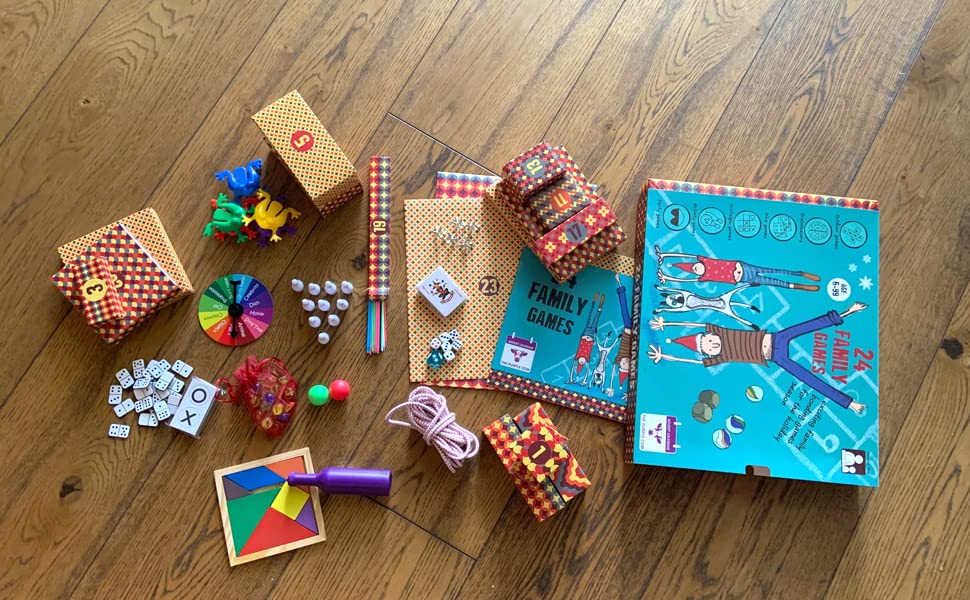 NEW 2025 Advent/Countdown Calendar FAMILY GAMES. 24 OF THE BEST EVER FAMILY GAMES IN ONE BOX – put the screen aside and enjoy hours of FUN. Comes with a step-by-step picture guide. For kids aged 6+. The perfect family bonding experience - Medaid International