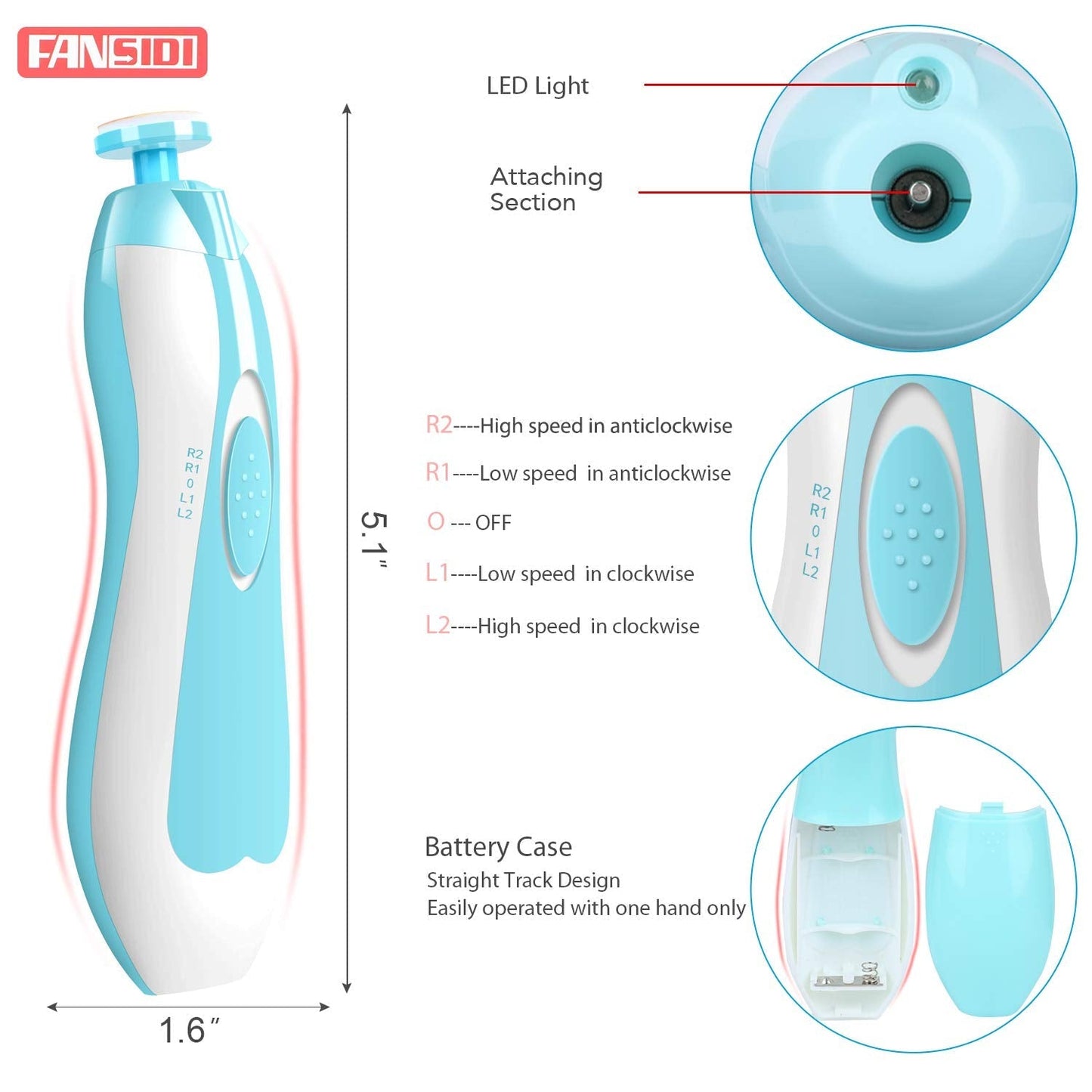 Miila Baby Nail Trimmer Blue Or Pink Gentle Care