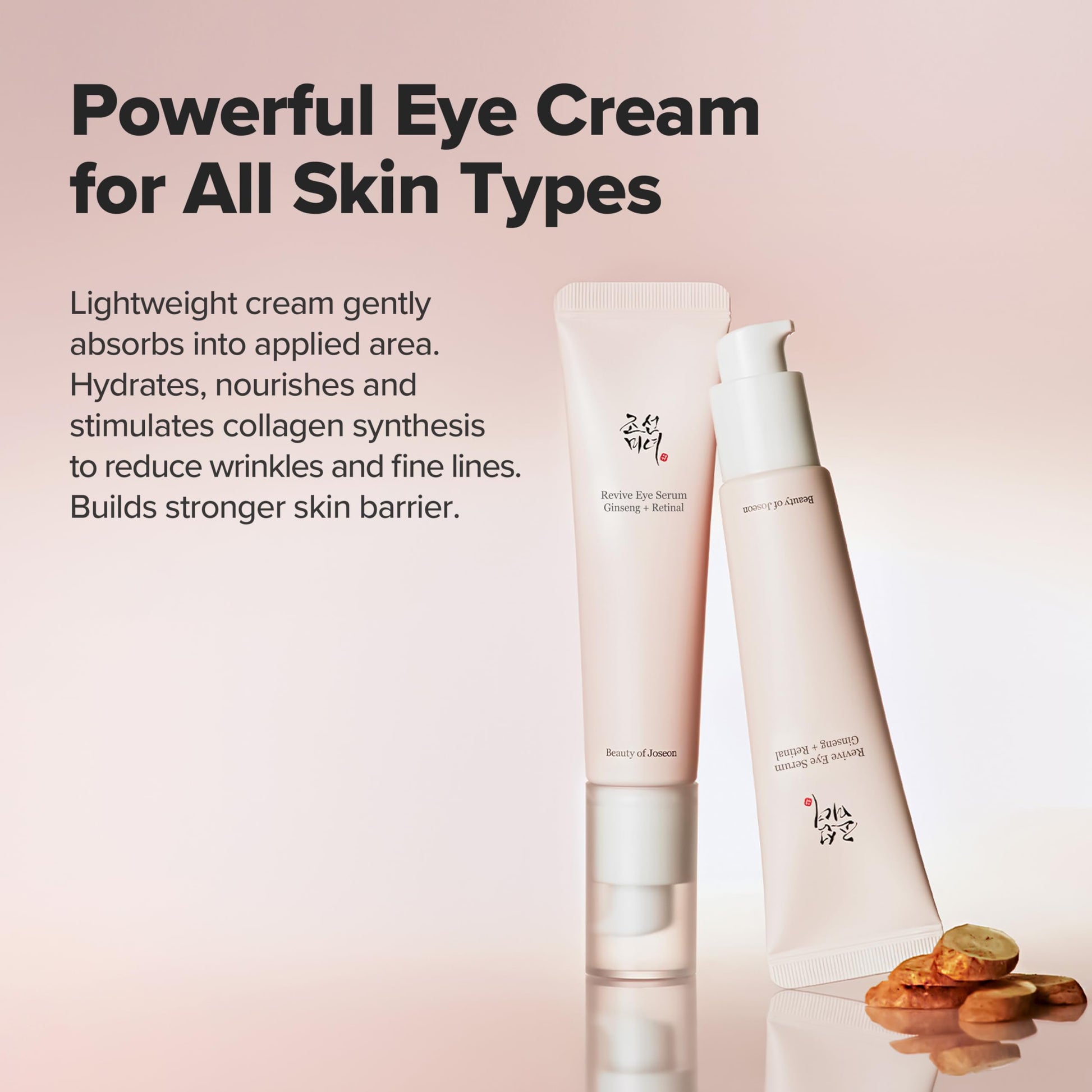 Beauty of Joseon Revive Eye Serum with Retinal Niacinamide Peptide for Face Under Eyes Wrinkles Dark Circles Moisturizer Cream Korean Skincare 30ml, 1 fl.oz * 2pack - Medaid International