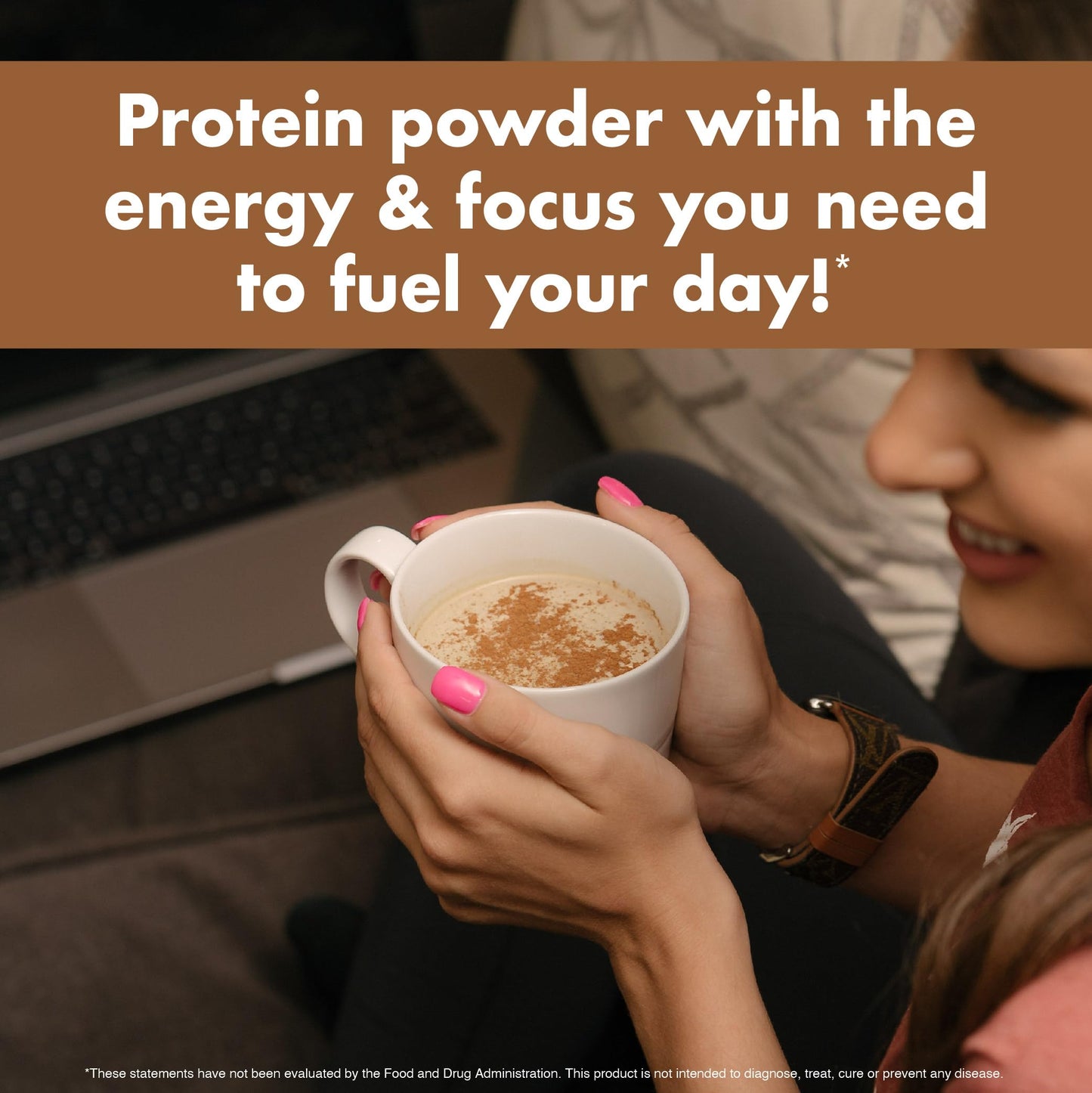 NutraOne RoastOne Coffee Protein Powder Coffee Infused Whey Protein Powder for Energy & Focus, 160mg Caffeine and 20g Protein (Sweet Cream – 1.35 lbs.) - Medaid International