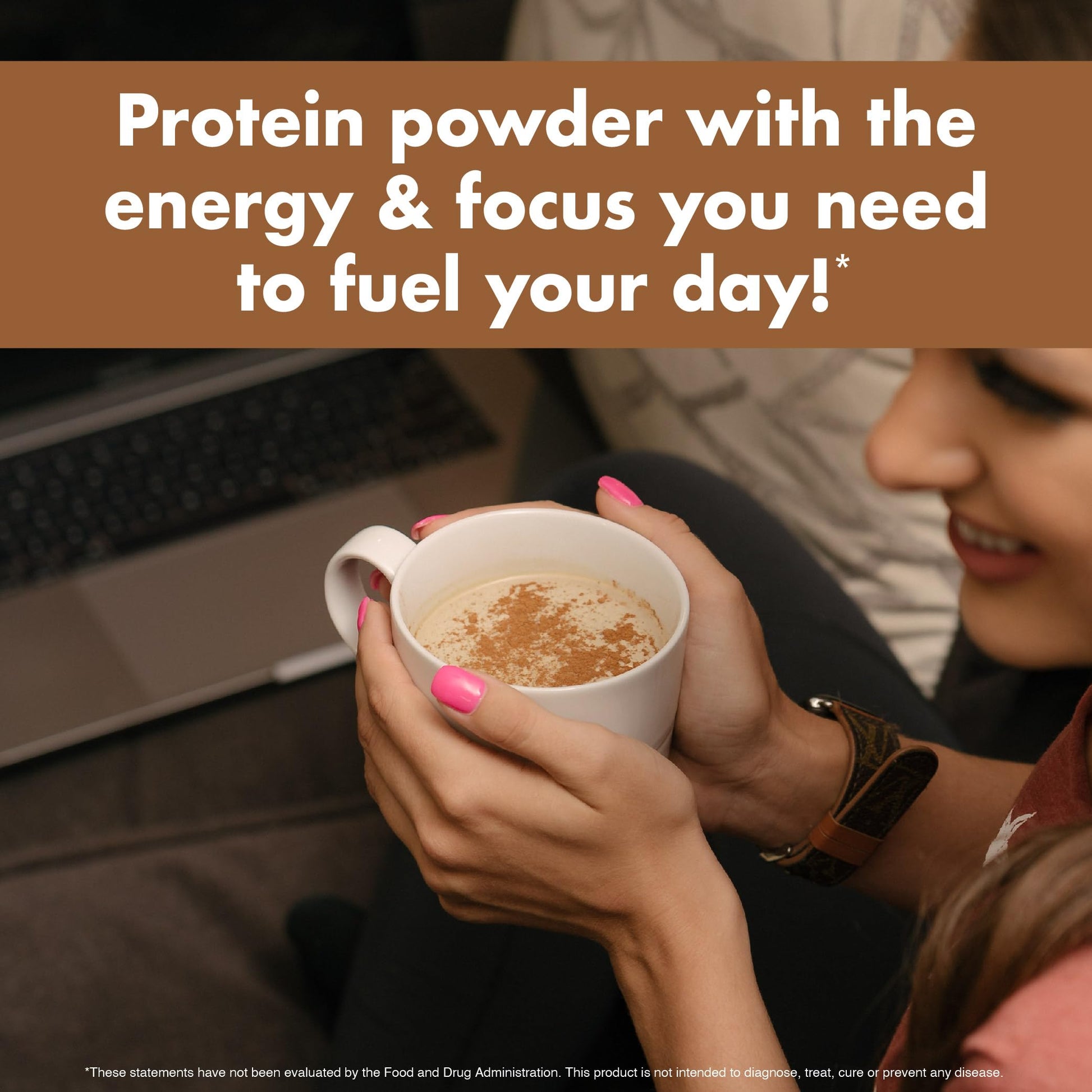 NutraOne RoastOne Coffee Protein Powder Coffee Infused Whey Protein Powder for Energy & Focus, 160mg Caffeine and 20g Protein (Sweet Cream – 1.35 lbs.) - Medaid International