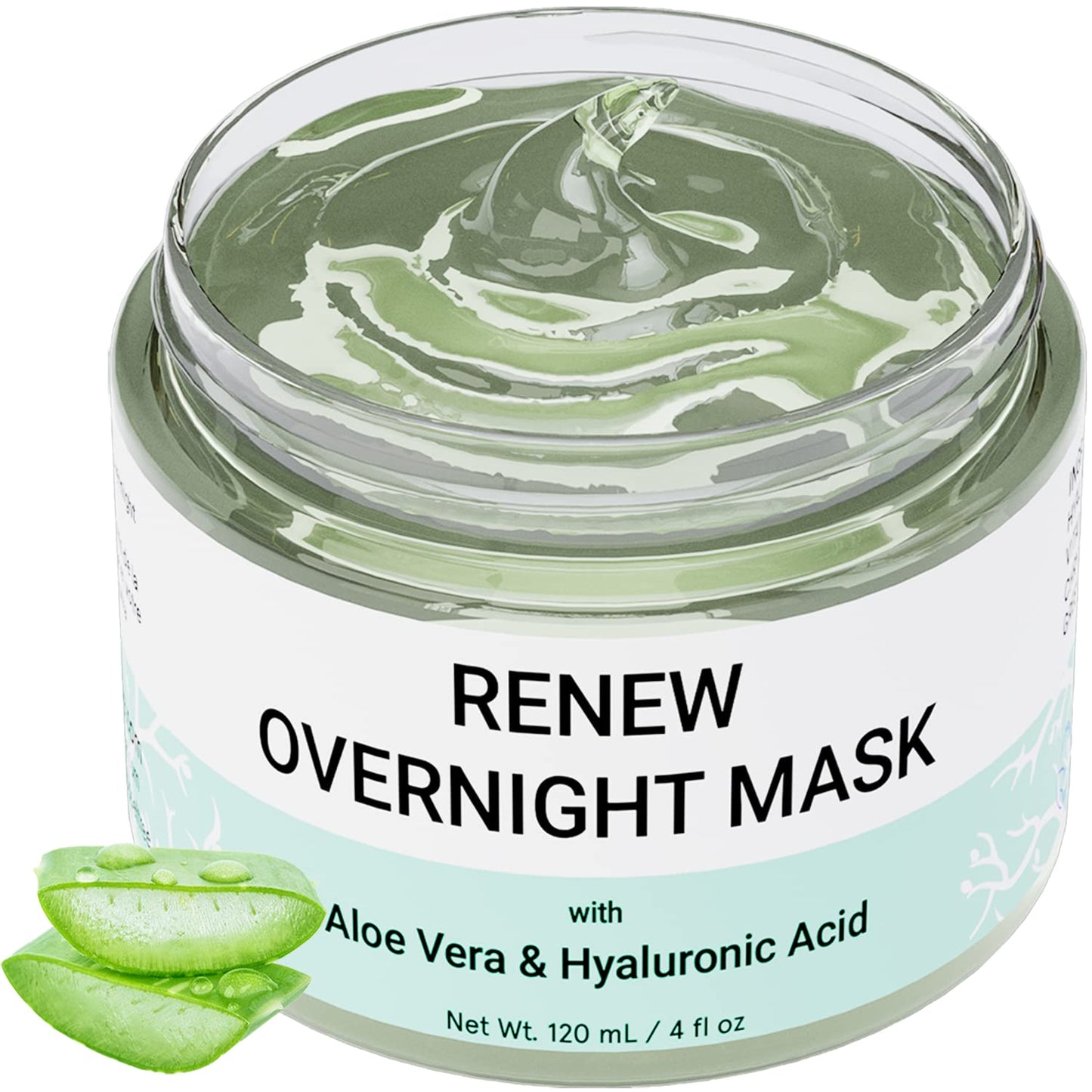 Doppeltree RENEW Overnight Face Mask with Aloe Vera Gel & Hyaluronic Acid, Anti Aging Hydrating Facial Mask for All Skin Types, Night Time Skin Care & Repair - Medaid International