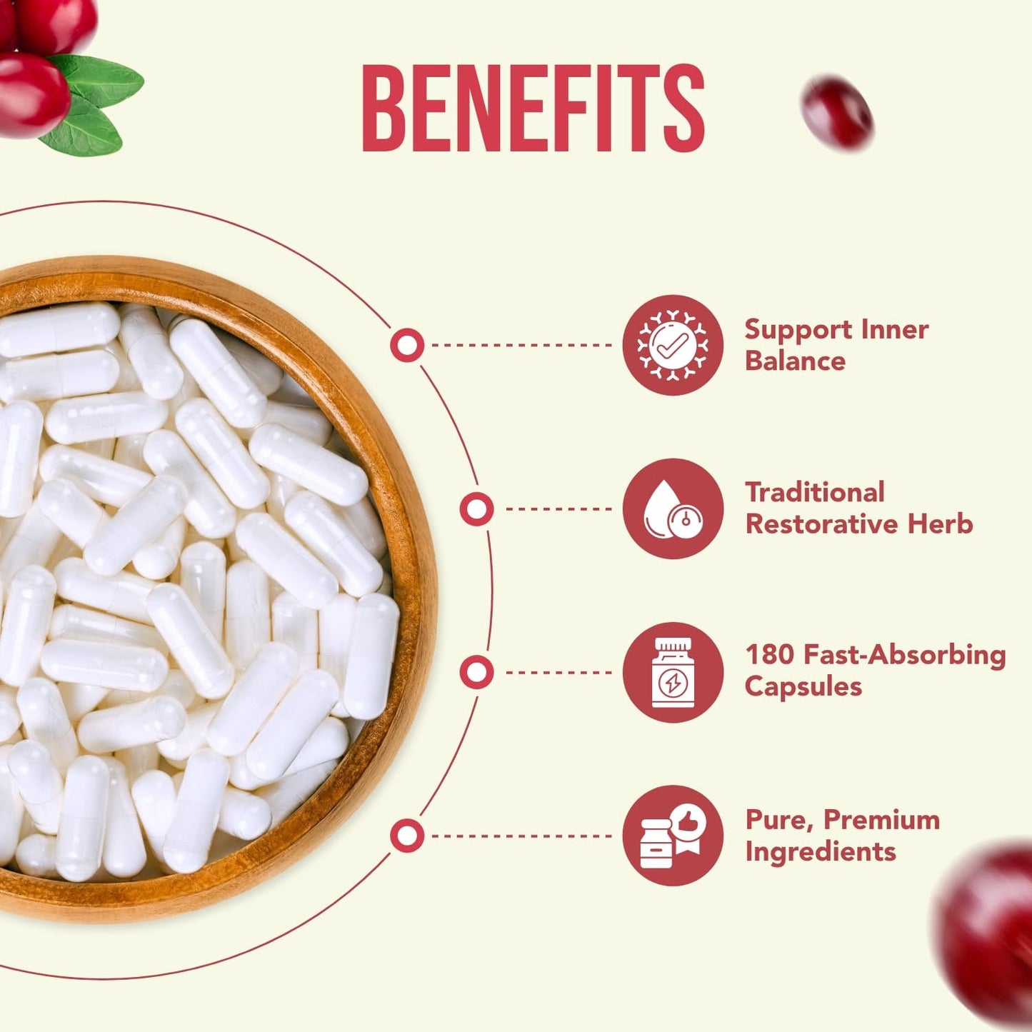 High Strength Berberine Supplement 500mg - Once Daily Potent Berberine 500mg Antioxidant Quercetin Supplement for Heart Aging and Vitality Support - Vegan Friendly & Made in The USA (180 Servings) - Medaid International