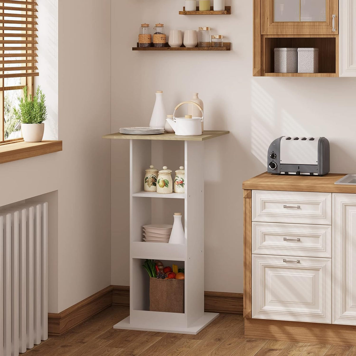 WOLTU Square Bar Table (BT36WHE)