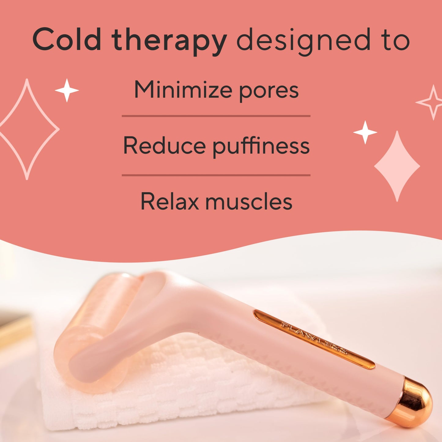 Finishing Touch Flawless Facial Massage Ice Roller, 1 Count (Pack of 1) - Medaid International