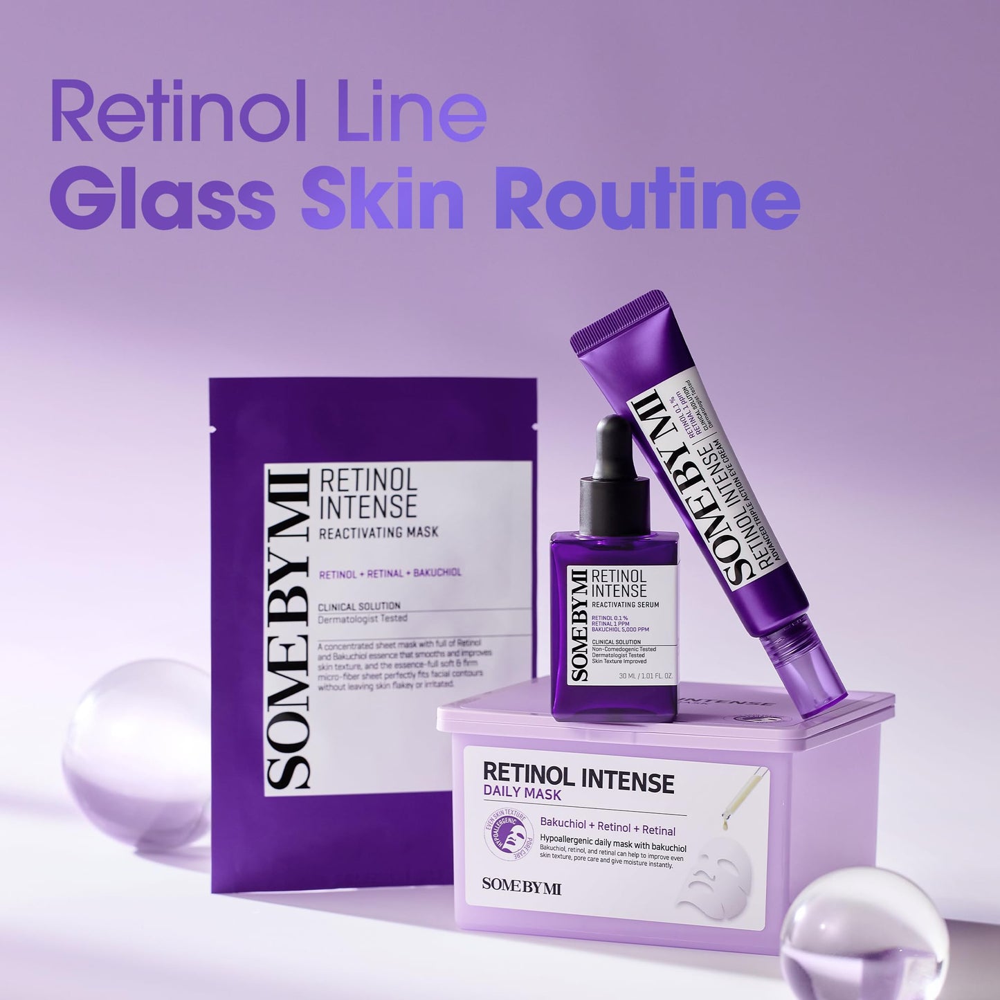 SOME BY MI Retinol Intense Reactivating Serum – 1.01oz, 30ml – Korean Bakuchiol Retinol Serum for Face Firming – Improves Signs of Aging, Minimizes Pore Size & Refines Skin Texture – Korean Skin Care - Medaid International