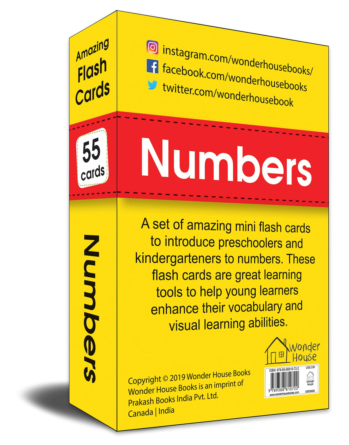 Amazing Flash Cards Numbers: Early Development OF Preschool Toddler (55 Cards)