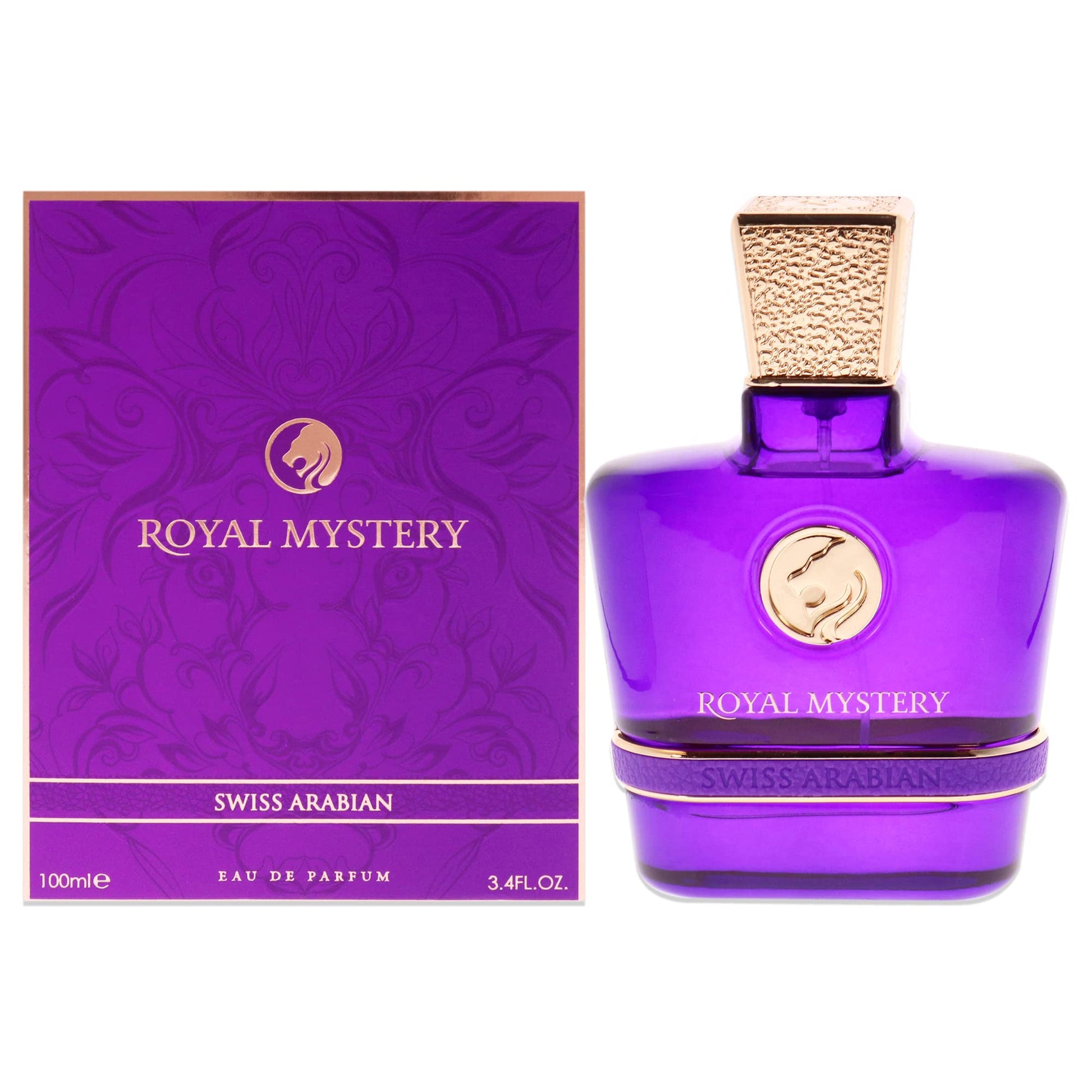 Swiss Arabian Royal Mystery - Luxury Products From Dubai - Long Lasting, Addictive Personal EDP Spray Fragrance - Seductive Signature Aroma - 3.4 Oz - Medaid International