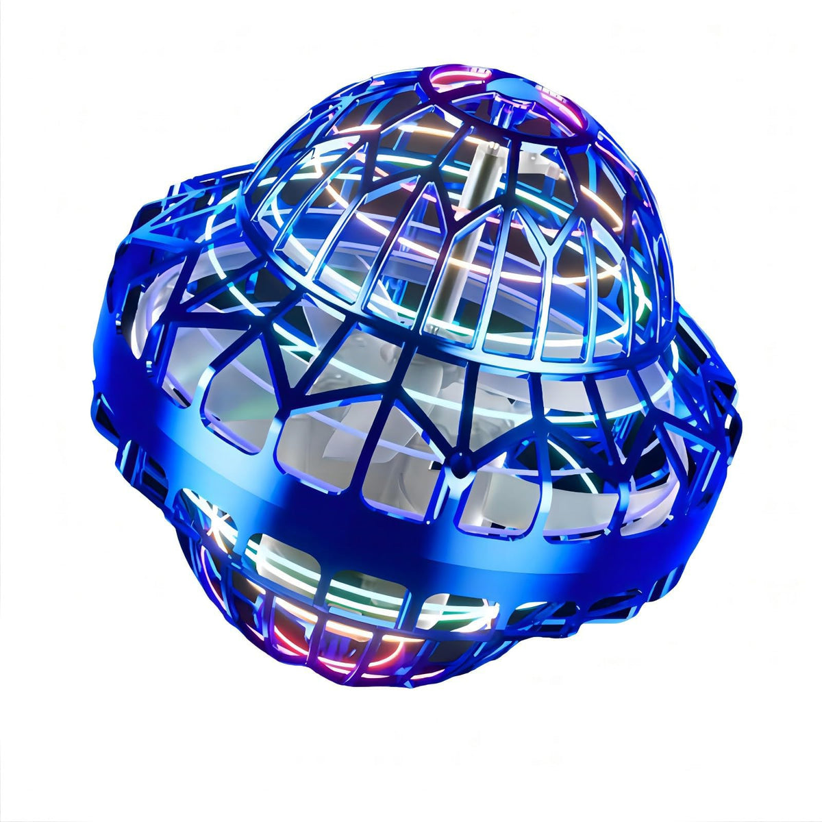KASTWAVE Flying Orb Ball, Flying Spinner Ball Toy, Cosmic Globe Light Up Boomerang Hover Spinner Ball, Birthday Cool Toys Gifts for 6 7 8 9 10+ Year Old Boys Girls Teens Indoor Outdoor (Blue)