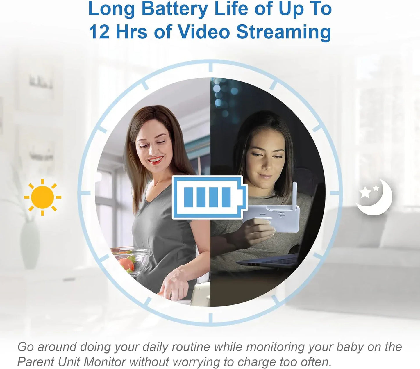 Vtech - RM5766HD 1080HD Monitor - Smart Wifi Remote Access - 360 Degree Pan&Tiltbaby