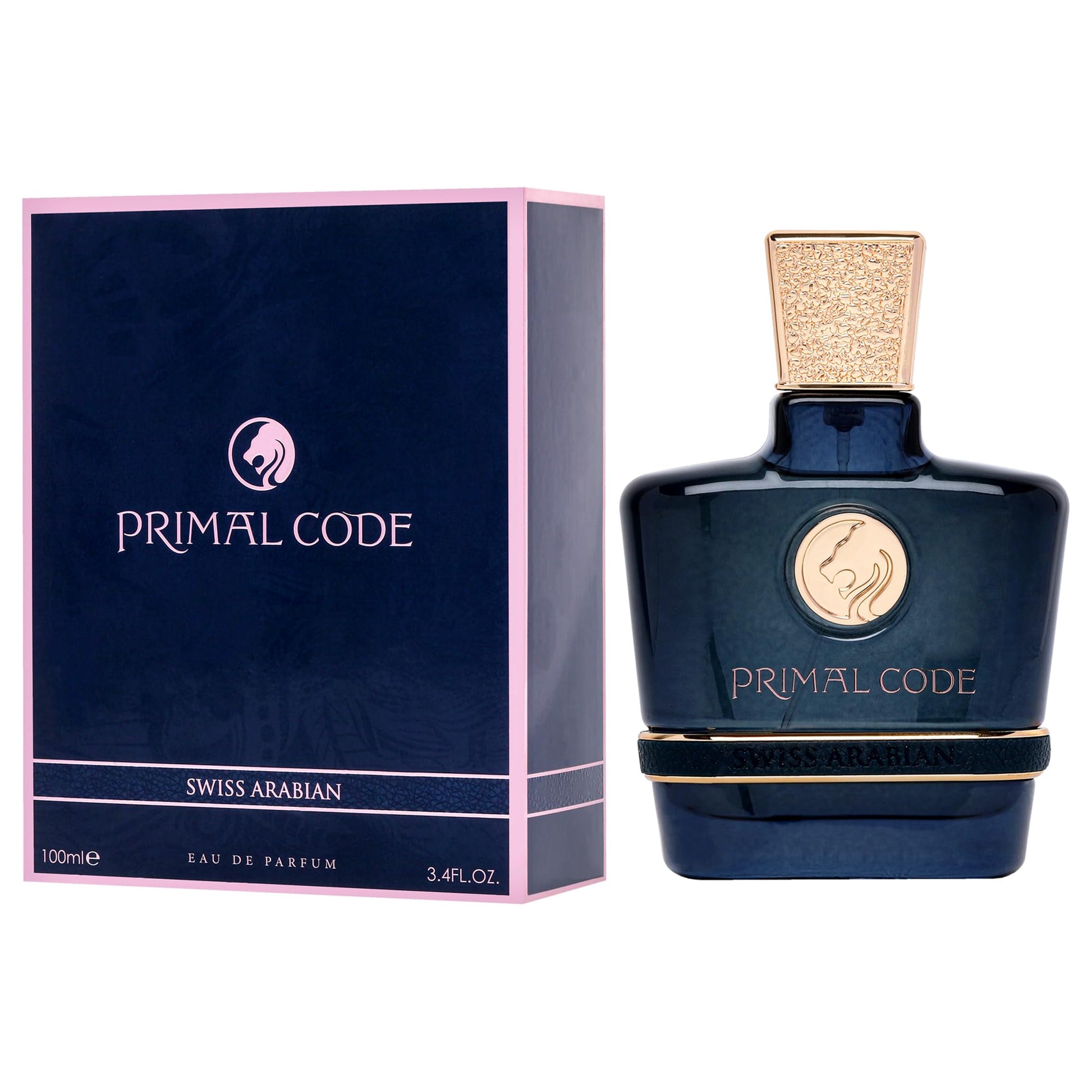 Swiss Arabian Primal Code - Luxury Products From Dubai - Long Lasting, Addictive Personal EDP Spray Fragrance - Seductive Signature Aroma - 3.4 Oz - Medaid International