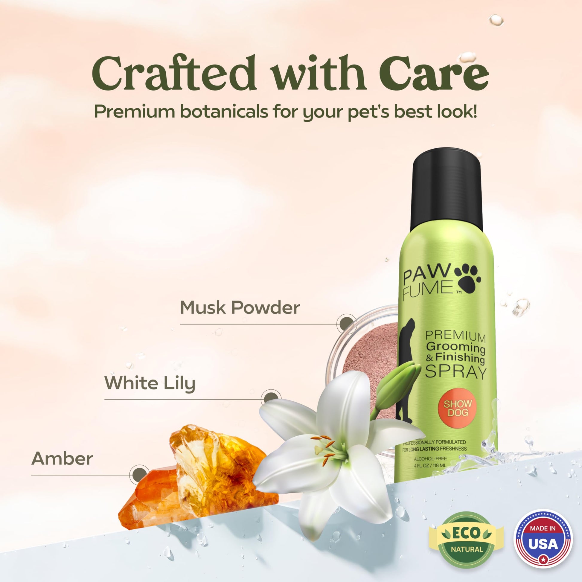 PAWFUME Dog Perfume Spray Long Lasting Scent for Grooming, Show Dog, 1-Pack – Keep Your Pup Fresh All Day – Hypoallergenic, Alcohol-Free, Detangling Formula – Moisturizing Pet Cologne Spray for Dogs - Medaid International