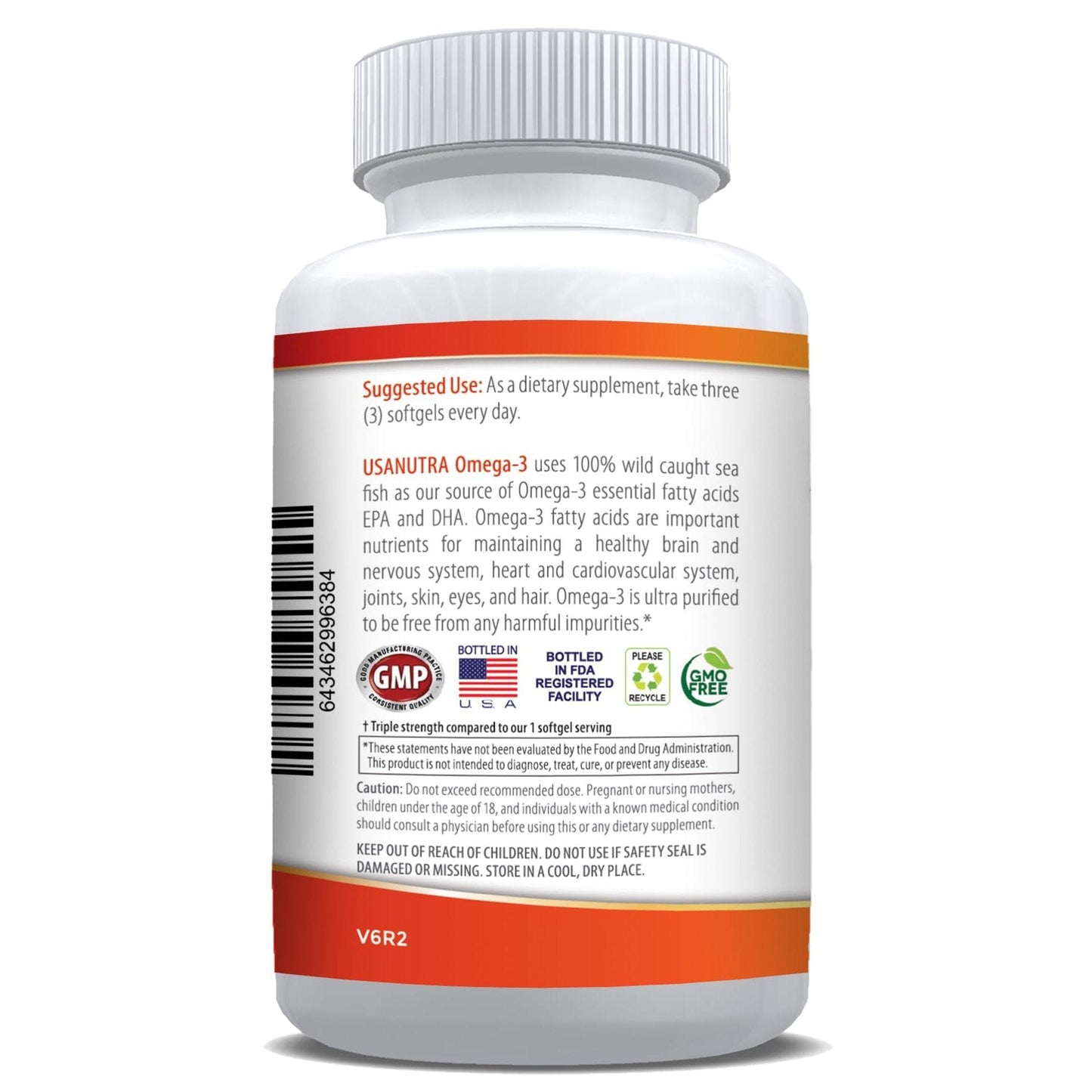 Omega 3 Fish Oil Supplement 3600mg with EPA and DHA for Women and Men Supports Joint, Brain and Heart Health 120 Softgels, 40 Day Supply - Medaid International
