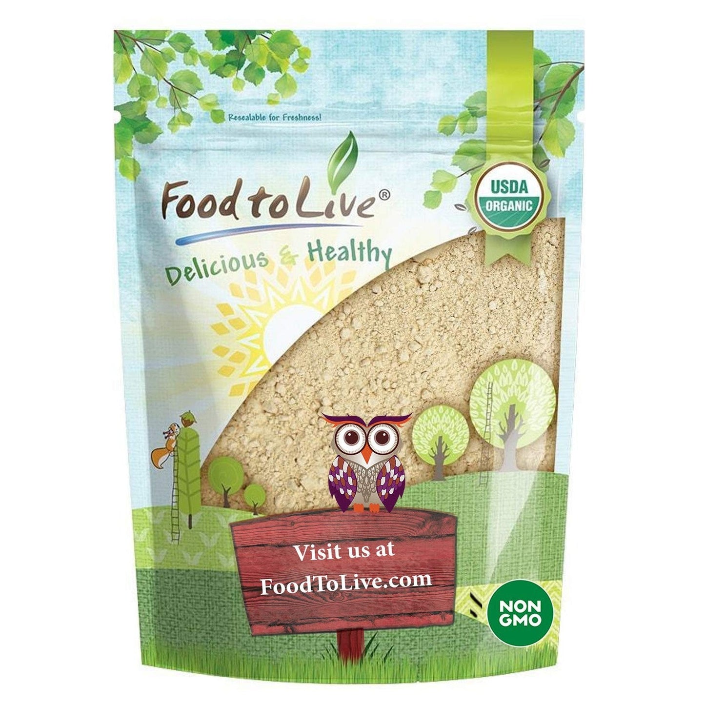 Food to Live Organic Black Maca Powder, 4 Ounces Raw Ground, Non-GMO, Kosher, Fine Flour, Bulk - Medaid International