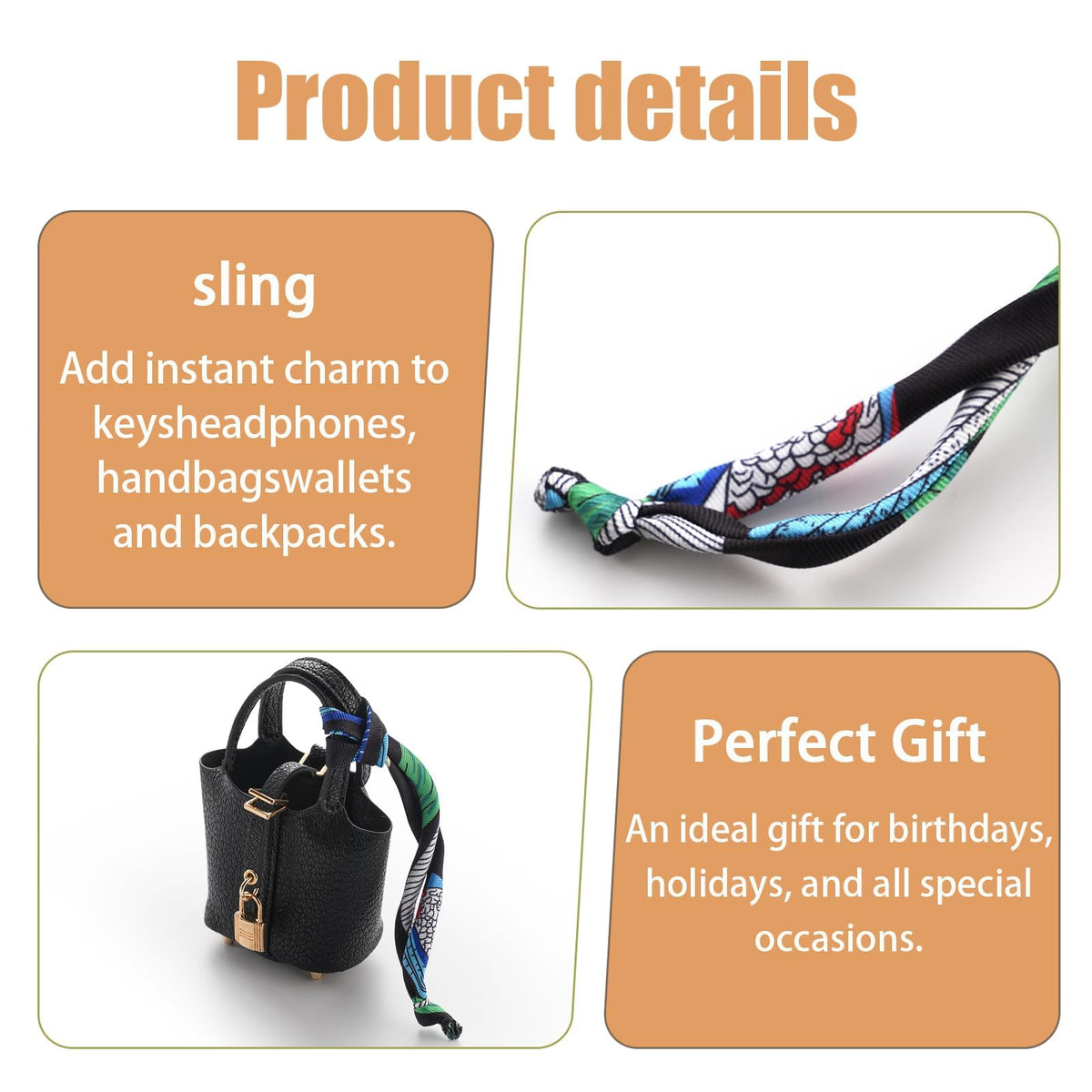 TERRIFI Mini Leather Bag Charm Keychain, Cute Handbag Charm Accessory for Purse Decoration, Key Ring Pendant for Women