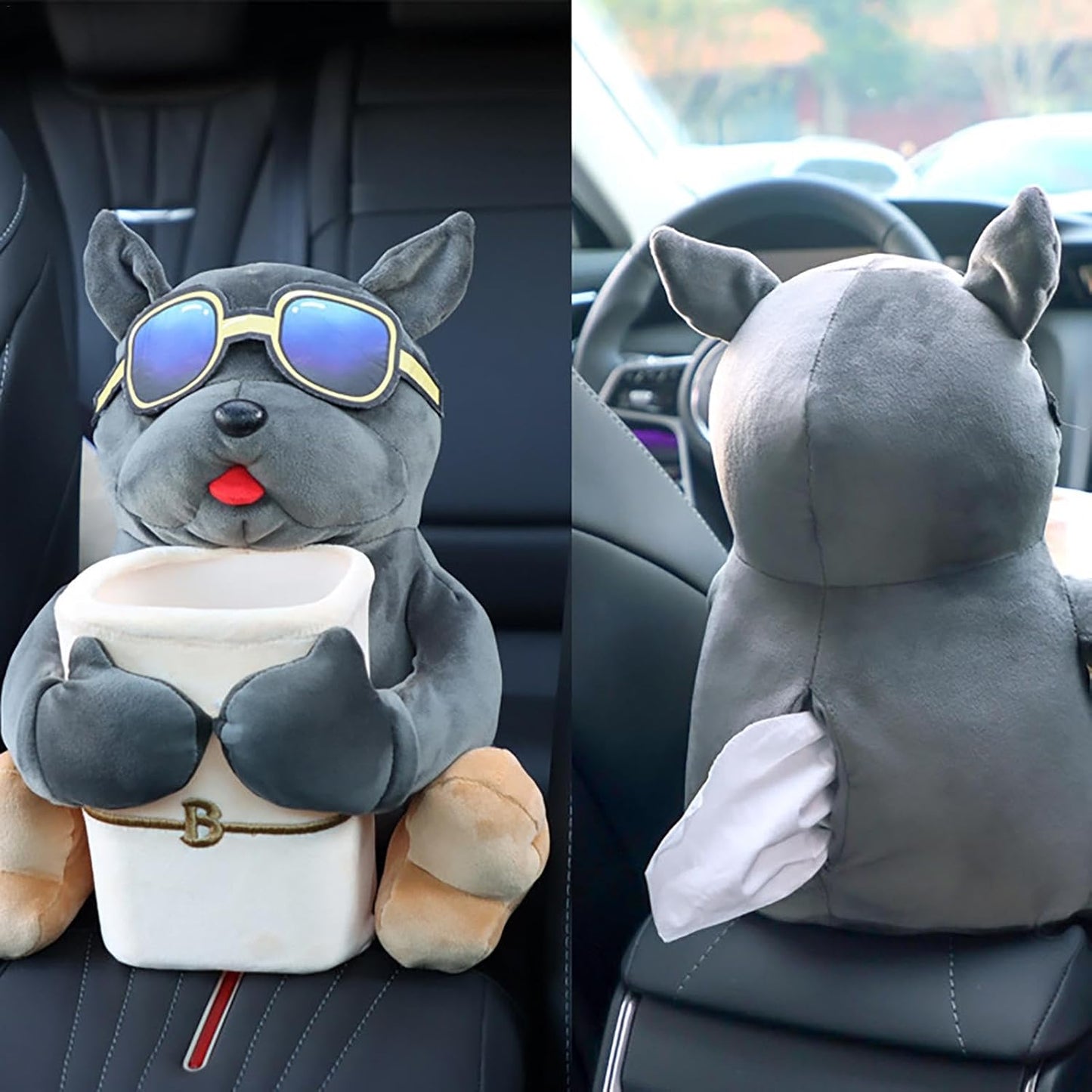 2-in-1 Plush Tissue Storage Box