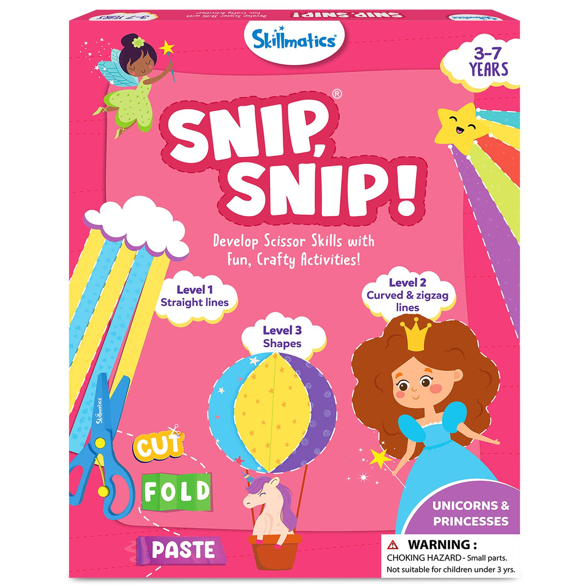 Skillmatics Scissor Skills Activity Book for Preschoolers – Snip Snip