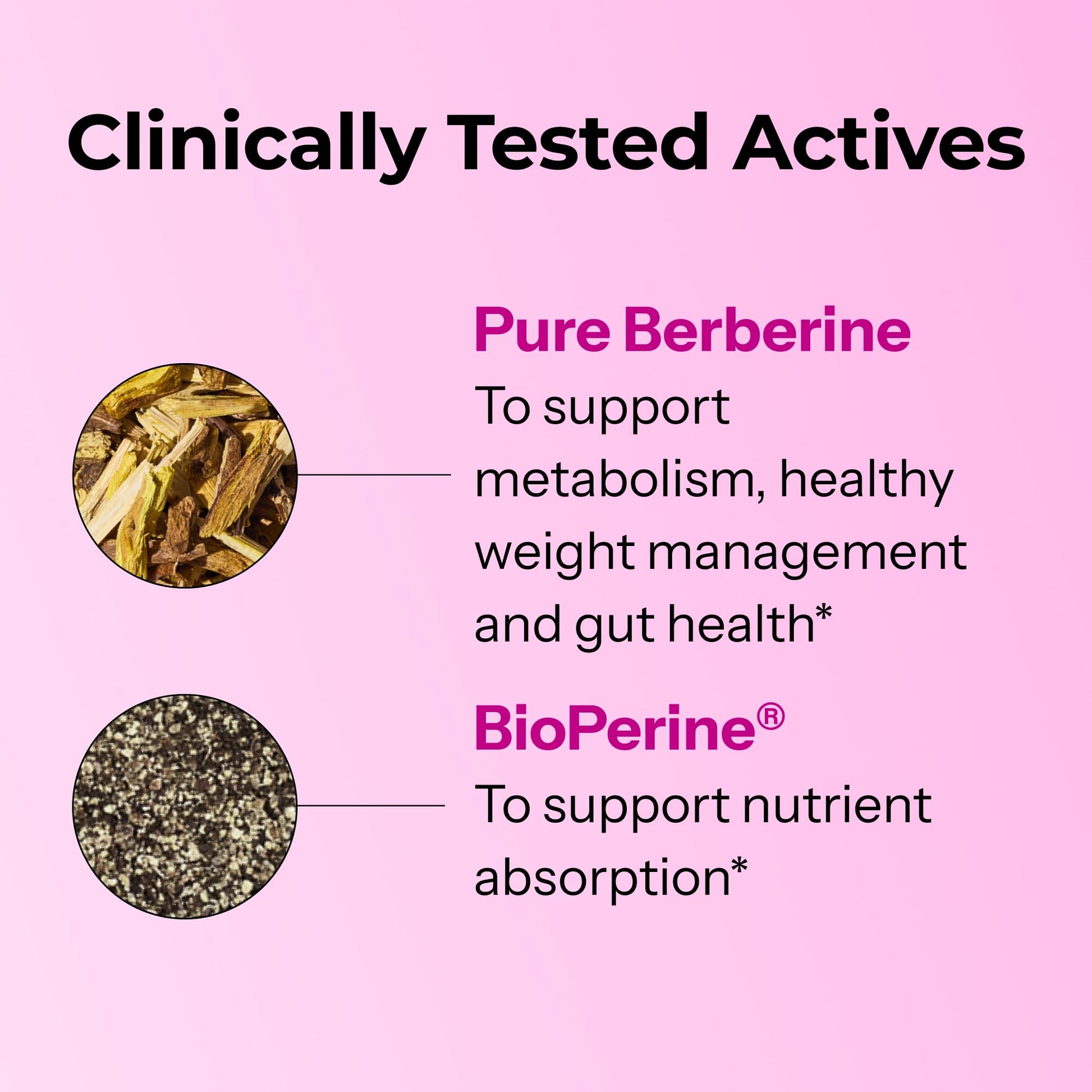 HUM Best of Berberine Supplement 1200mg, Pure Potency for Metabolic Wellness, Gut Health, Pure Berberine Supplements Enhanced with BioPerine for Maximum Absorption, 60 Capsules - Medaid International