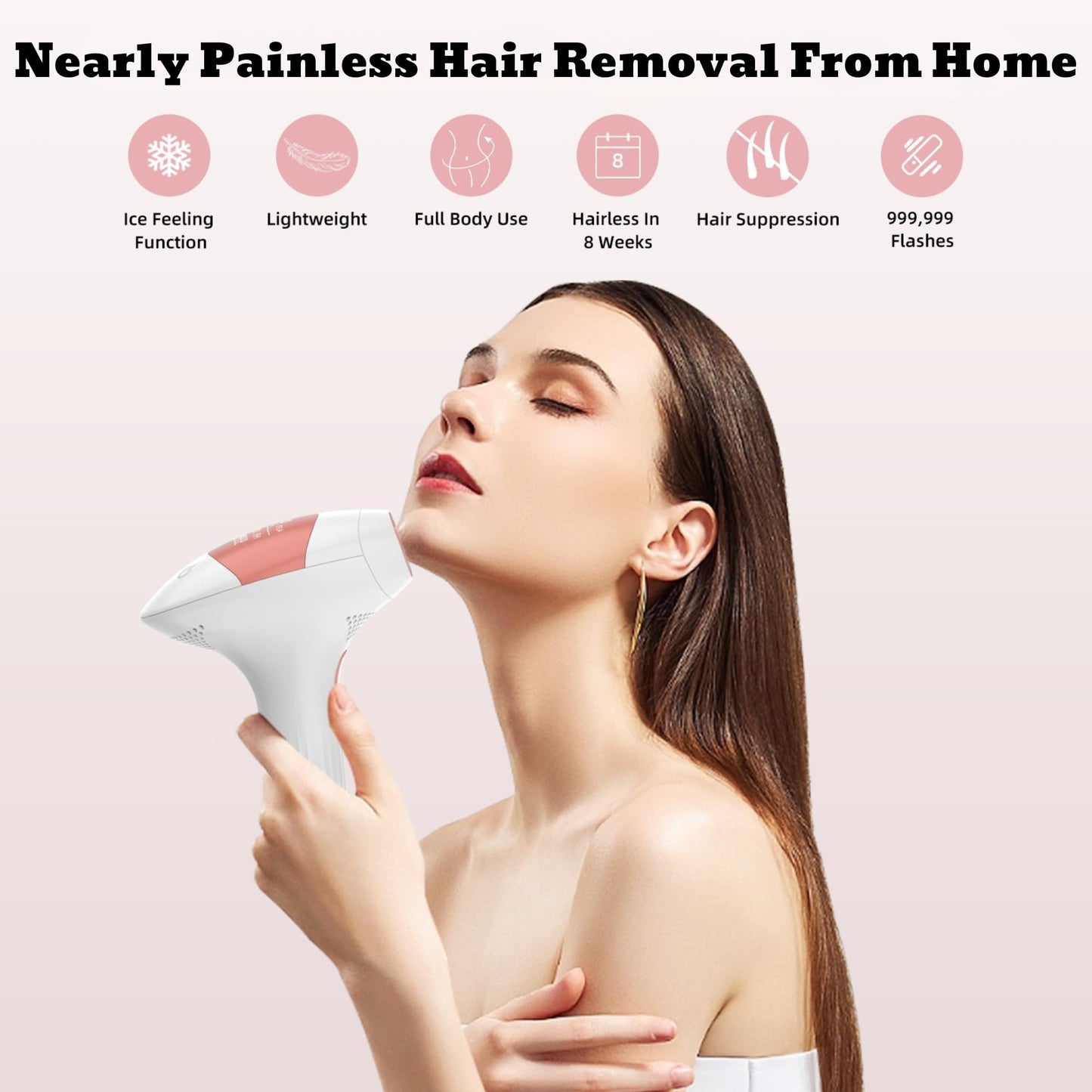 NOVANYX™ Next-Gen Permanent ICE-COOL IPL Laser – Revolutionary Painless Hair Removal with 45°F ChillTouch™ | 3-Week Transformation | Full Body, Face & Bikini | Ultimate Glow | Limited Edition - Medaid International