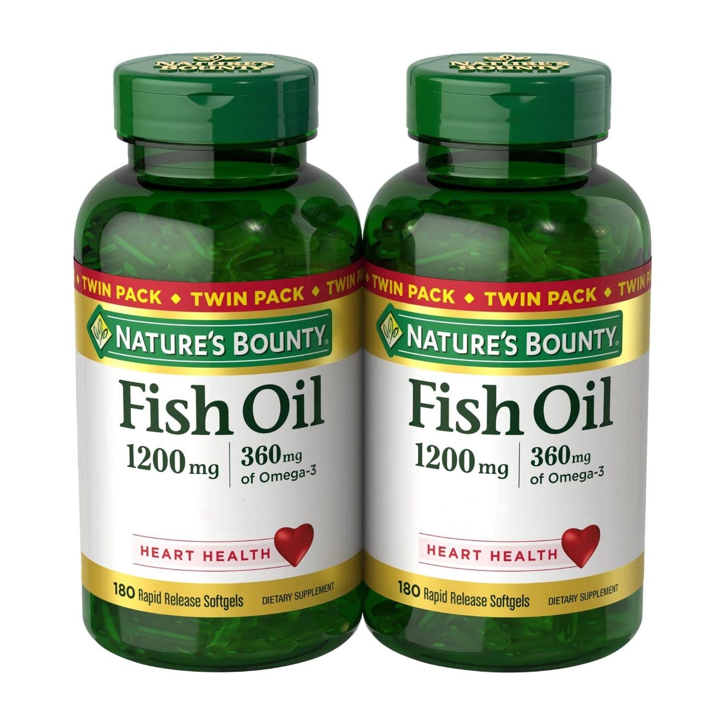 Natureís Bounty Fish Oil, 360 Count (Pack of Two) - Medaid International
