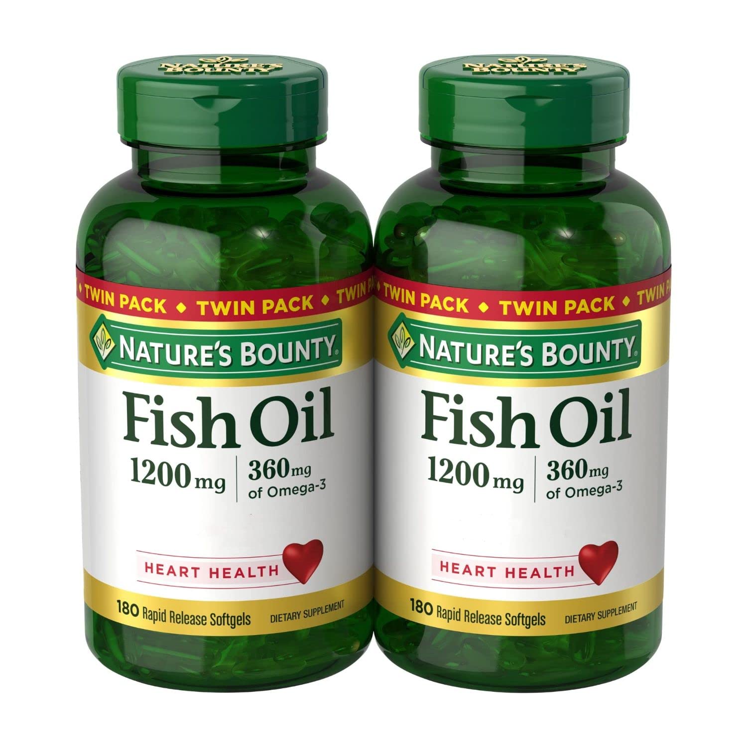 Natureís Bounty Fish Oil, 360 Count (Pack of Two) - Medaid International