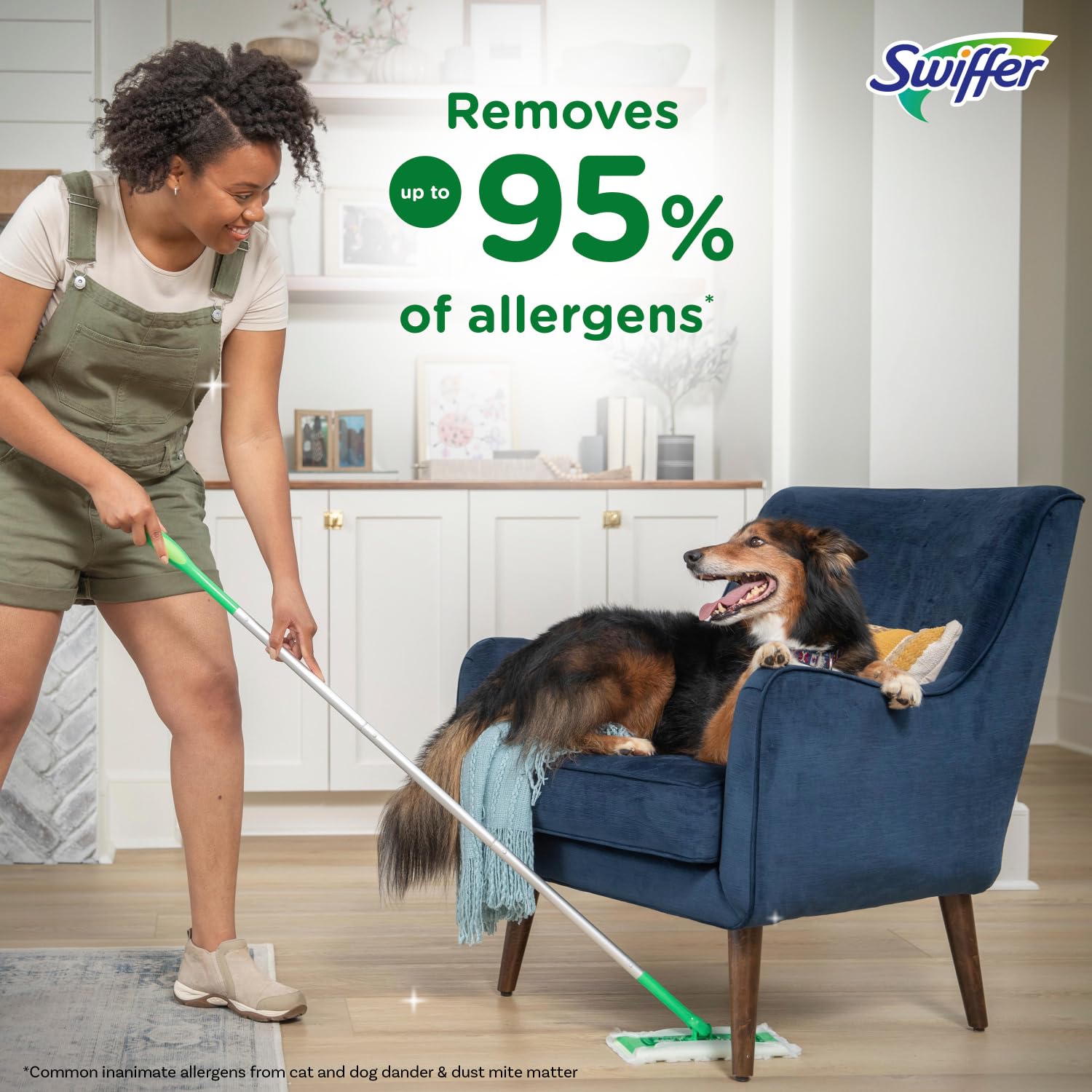 Swiffer Sweeper 2-in-1 Mops for Floor Cleaning, Dry and Wet Multi Surface Floor Cleaner, Sweeping and Mopping Starter Kit, Includes 1 Mop + 19 Refills, 20 Piece Set - Medaid International