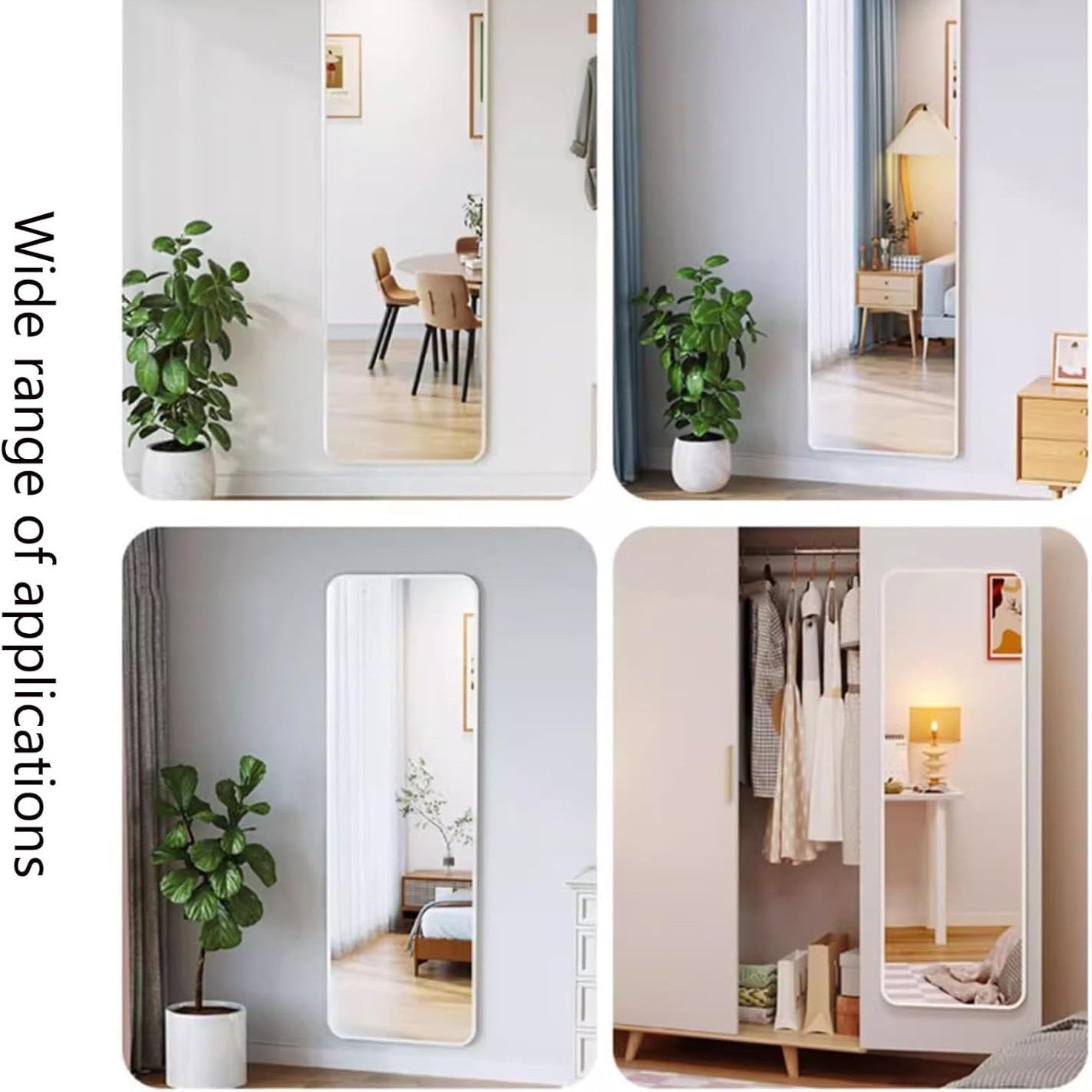 EDLE Acrylic Mirror Wall Stickicky 120 x 40 cm