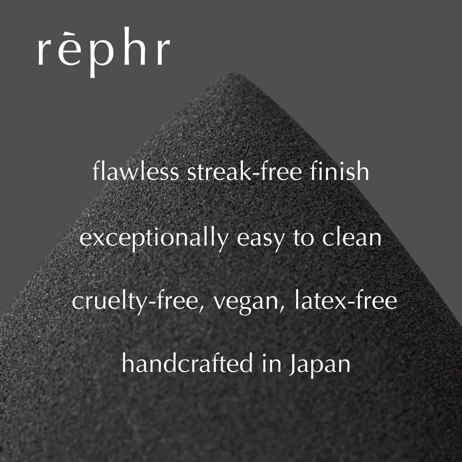 rephr® Makeup Sponge, Makeup Blender for Beauty Products including Liquid Foundation and Concealer, Professional Flawless Streak-Free Finish, Cruelty Free, Vegan, Latex Free, 2 count - Medaid International