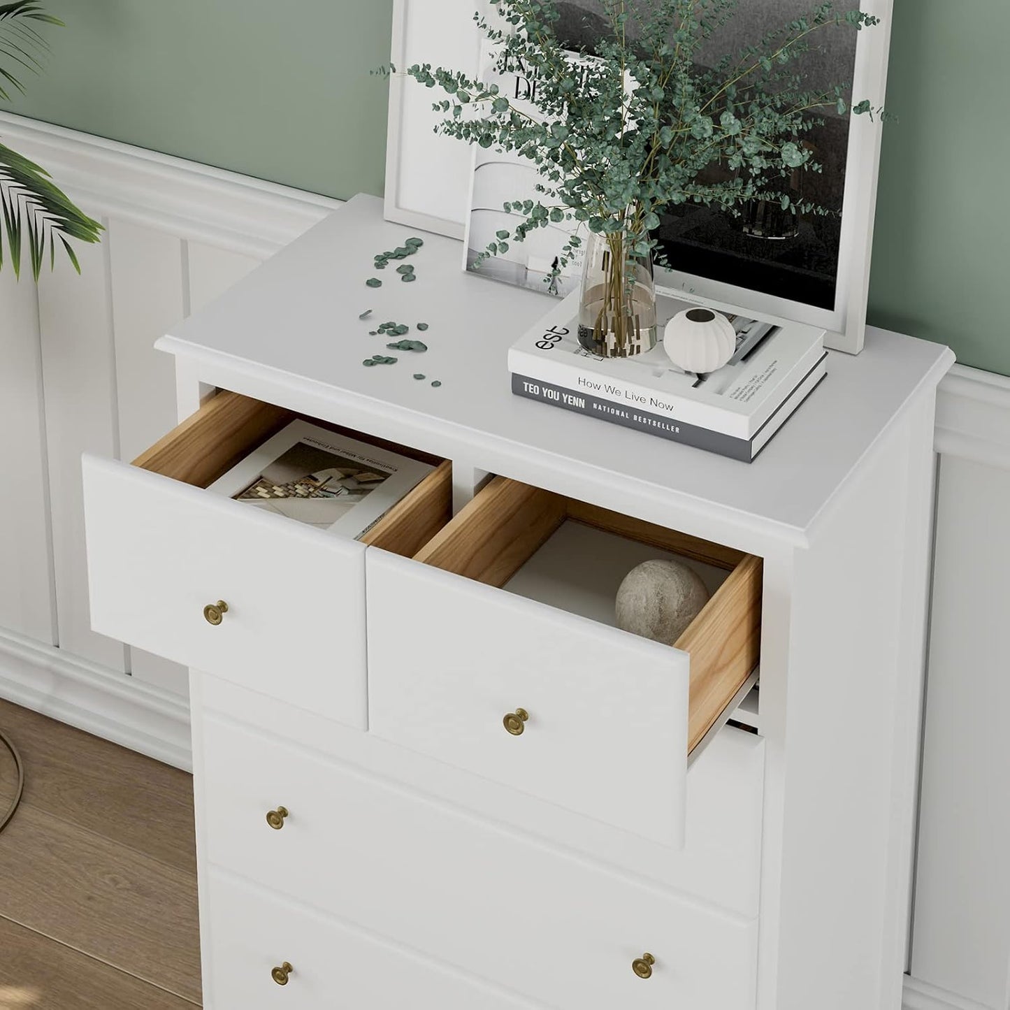 Wooden 5 Drawers Cabinet