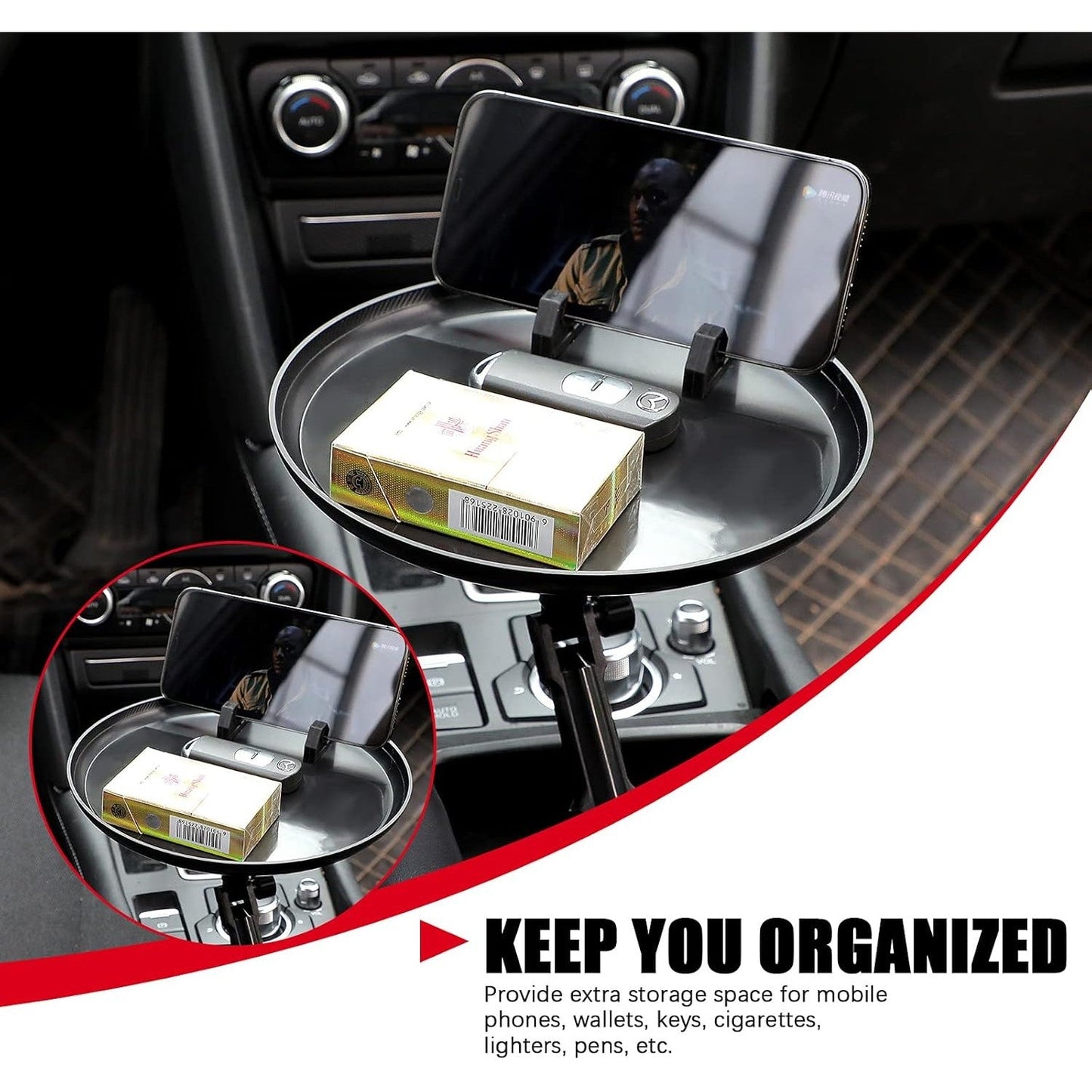 Car Food Tray Phone Slot