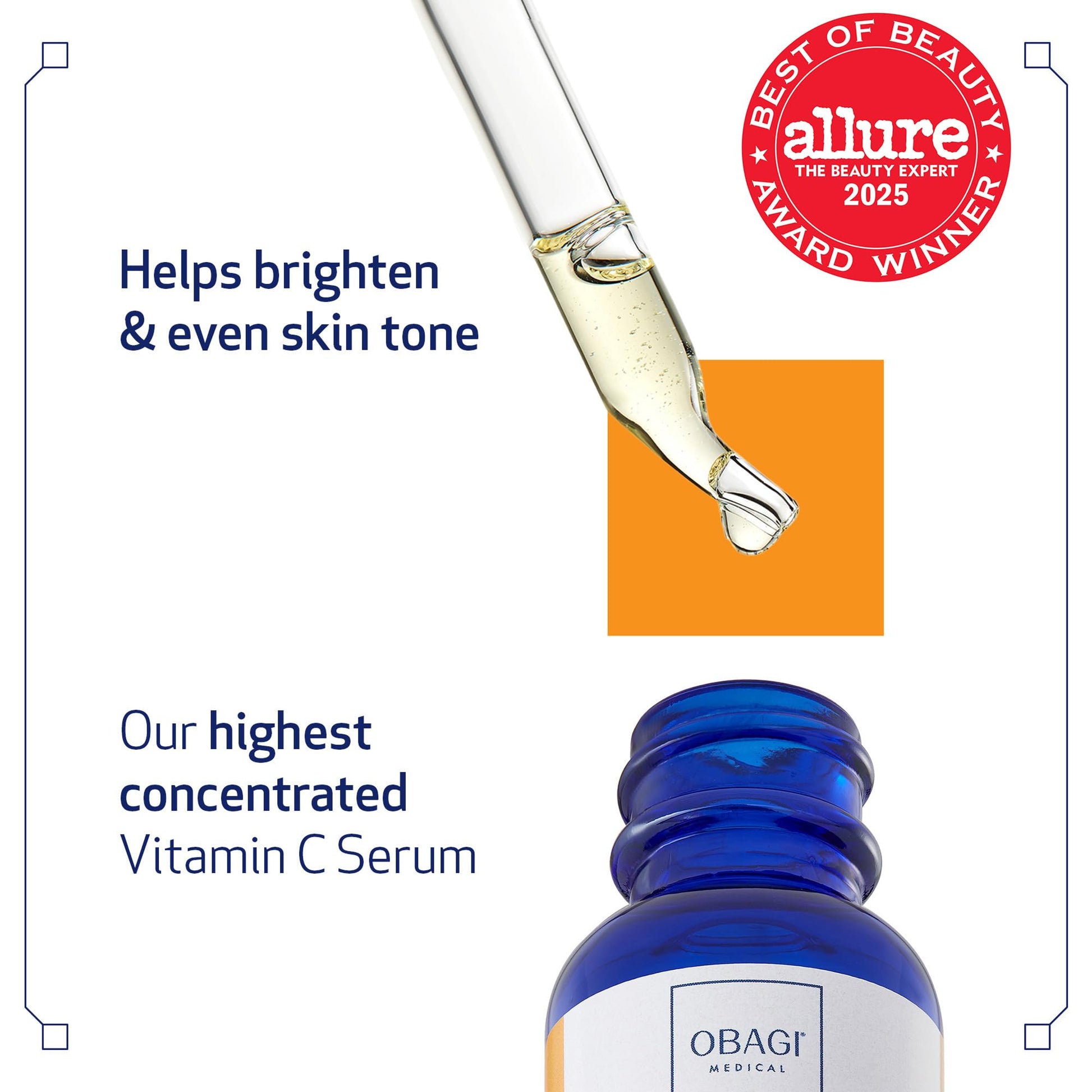 Obagi Professional-C 20% Vitamin C Serum – Helps Brighten Skin Tone and Minimize the Appearance of Fine Lines & Wrinkles – 0.42 oz - Medaid International