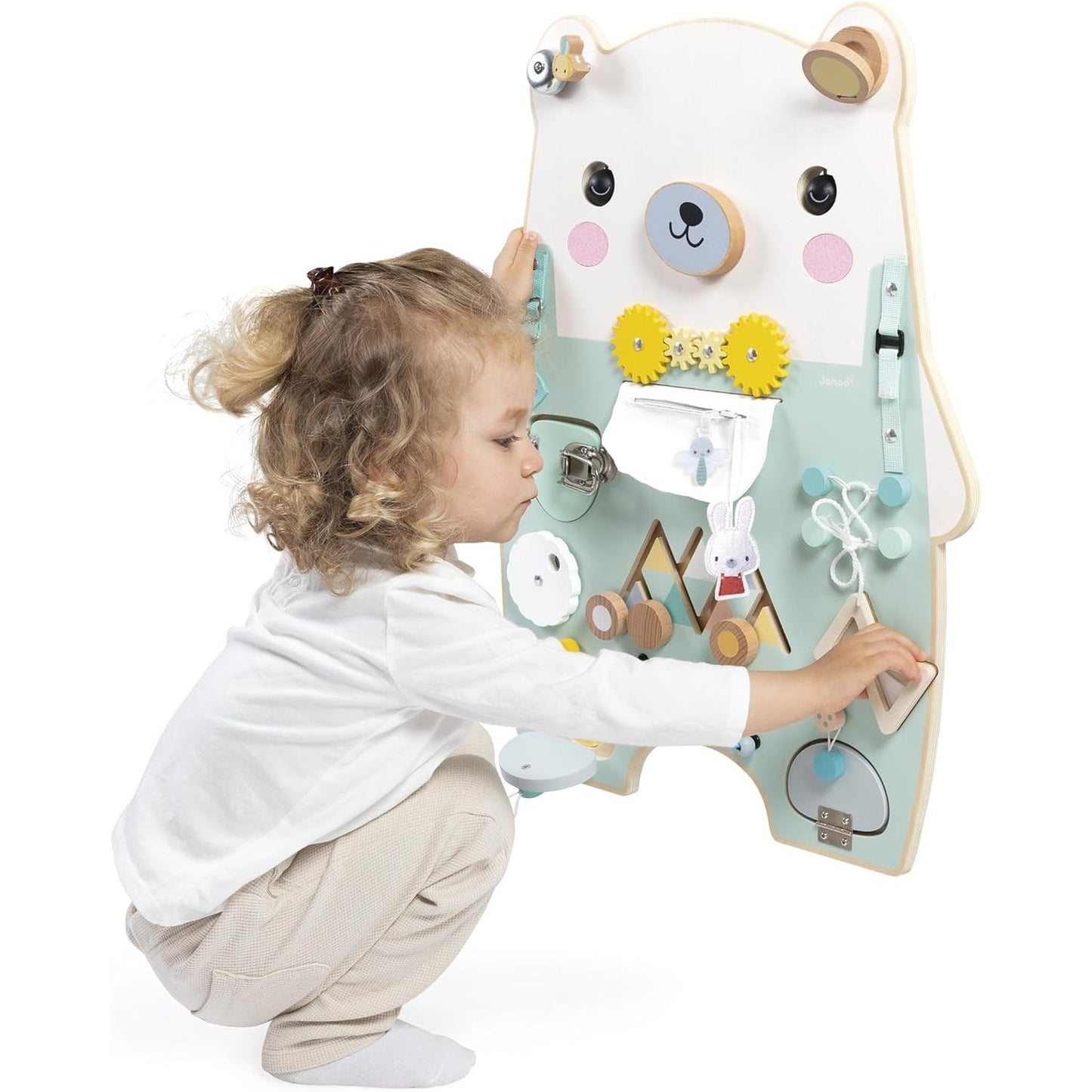 Janod - Pure Wooden Bear - Busy-board