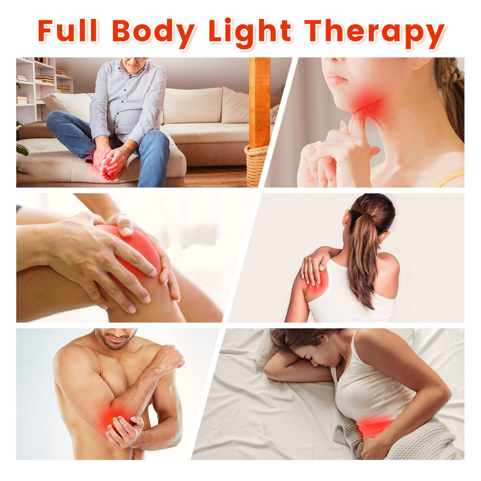 Red Light Therapy Belt for Body, Near Infrared Light Therapy for Face Neck 15W Wearable Red Light Neck Wrap with Timer Belt for Chin Hand Wrist Knee Unisex Gift - Medaid International
