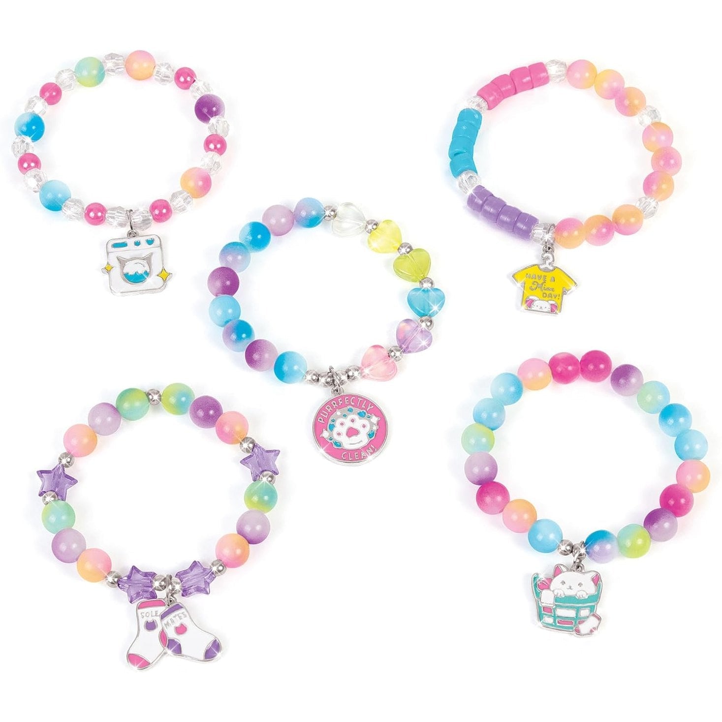 Purr-FECT Wash 'N Bead Bracelets - 141pc - Medaid International