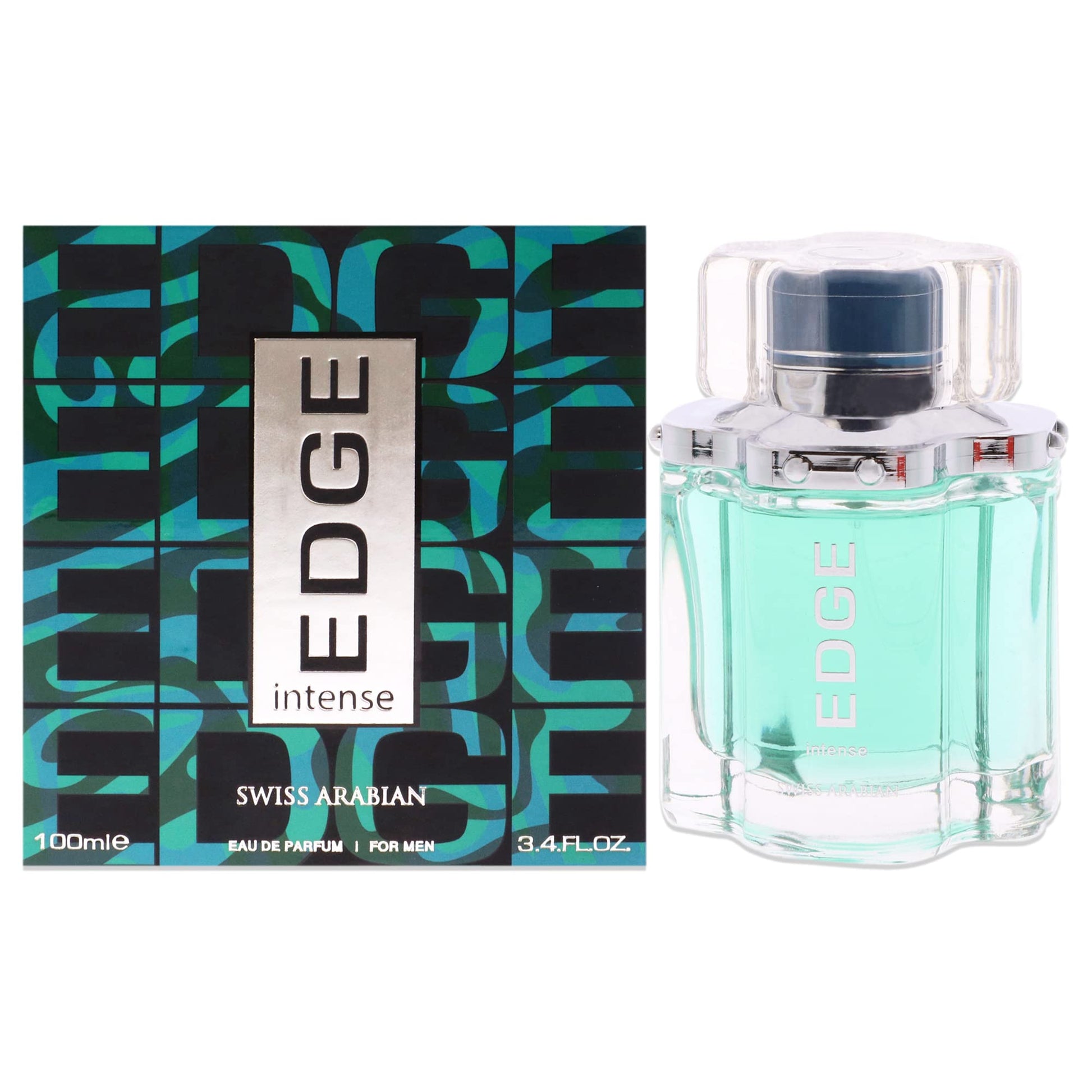 Swiss Arabian EDGE Intense - Luxury Products From Dubai - Long Lasting, Addictive Personal EDP Spray Fragrance - Seductive Signature Aroma - 3.4 Oz - Medaid International